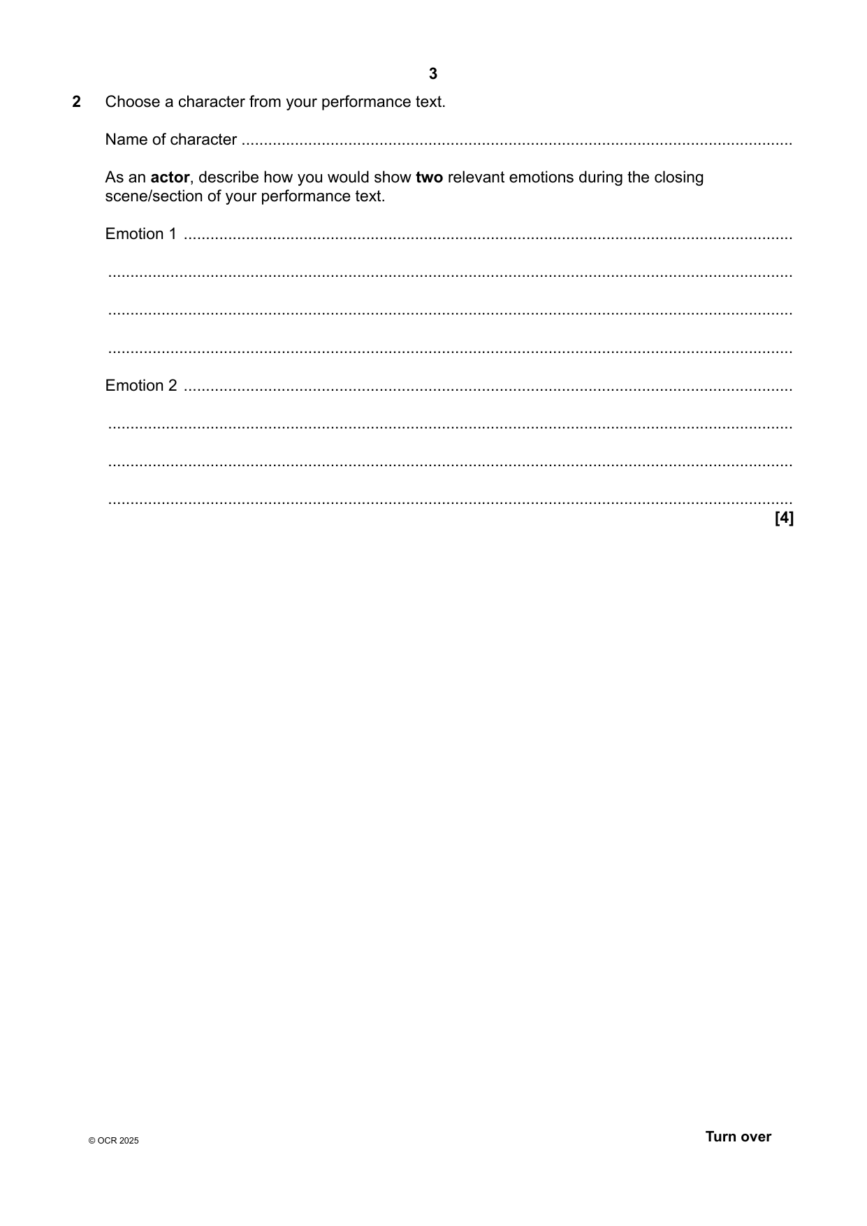 OCR GCSE Drama Paper 4 2025 Question Paper IMG-3