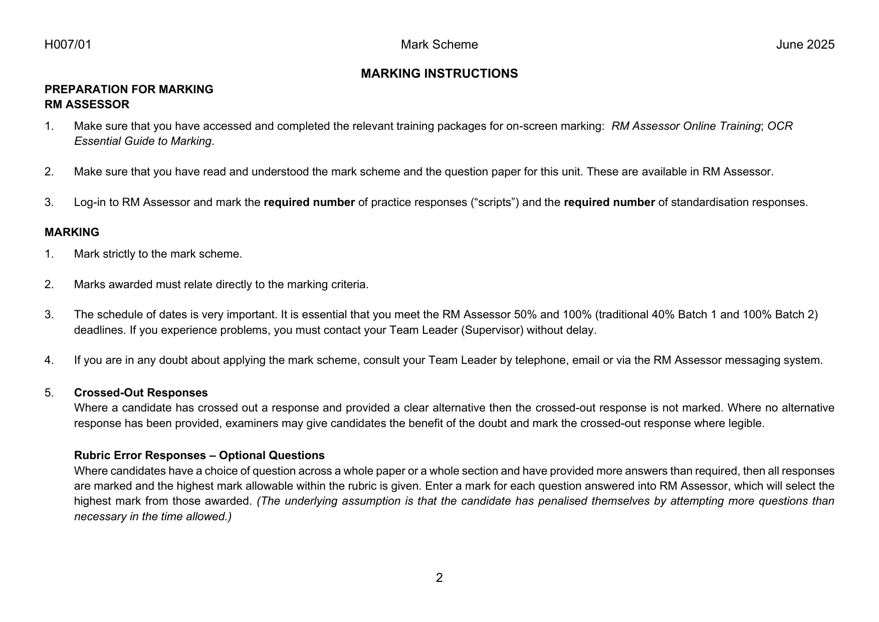 OCR AS Level Ancient History Paper 1 2025 Mark Scheme IMG-3