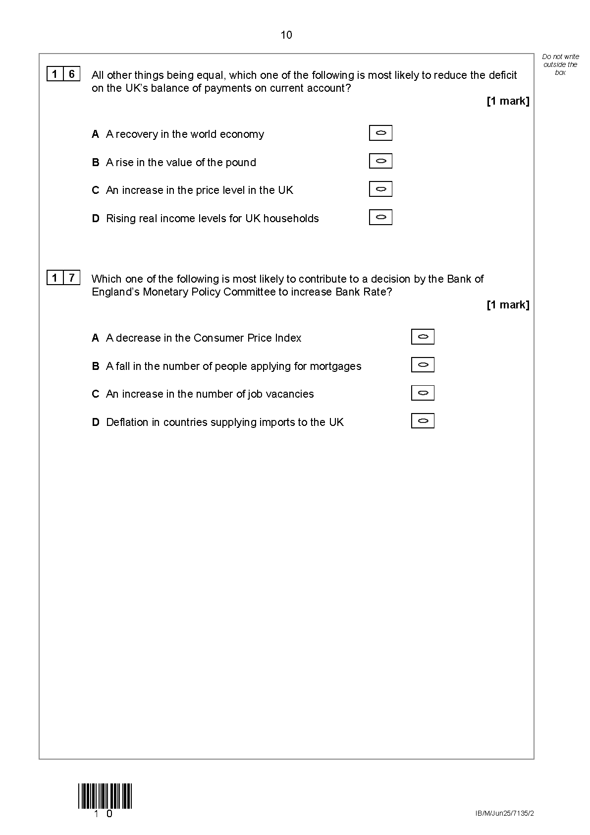 AQA AS Economics Paper 2 2025 Question Paper PDF IMG-1