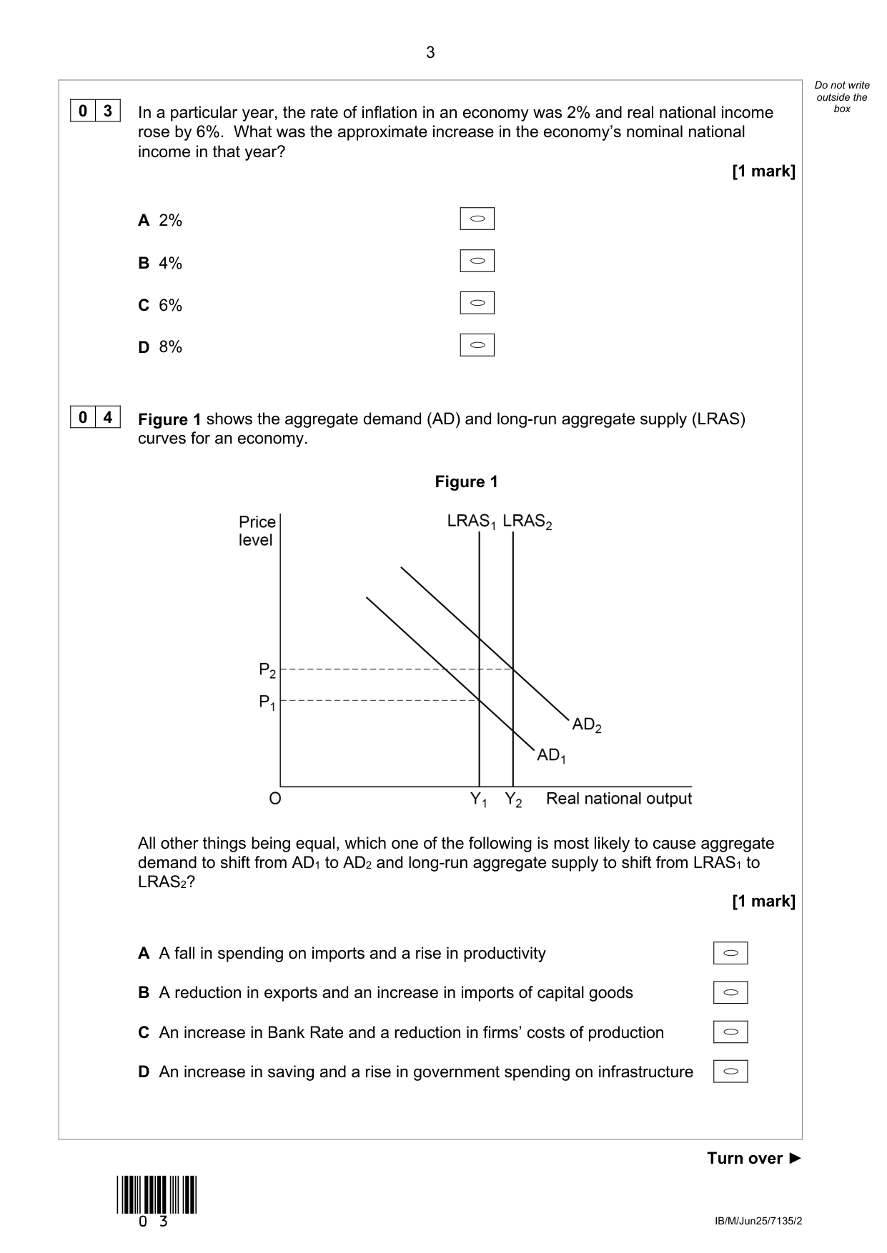 AQA AS Economics Paper 2 2025 Question Paper PDF IMG-3