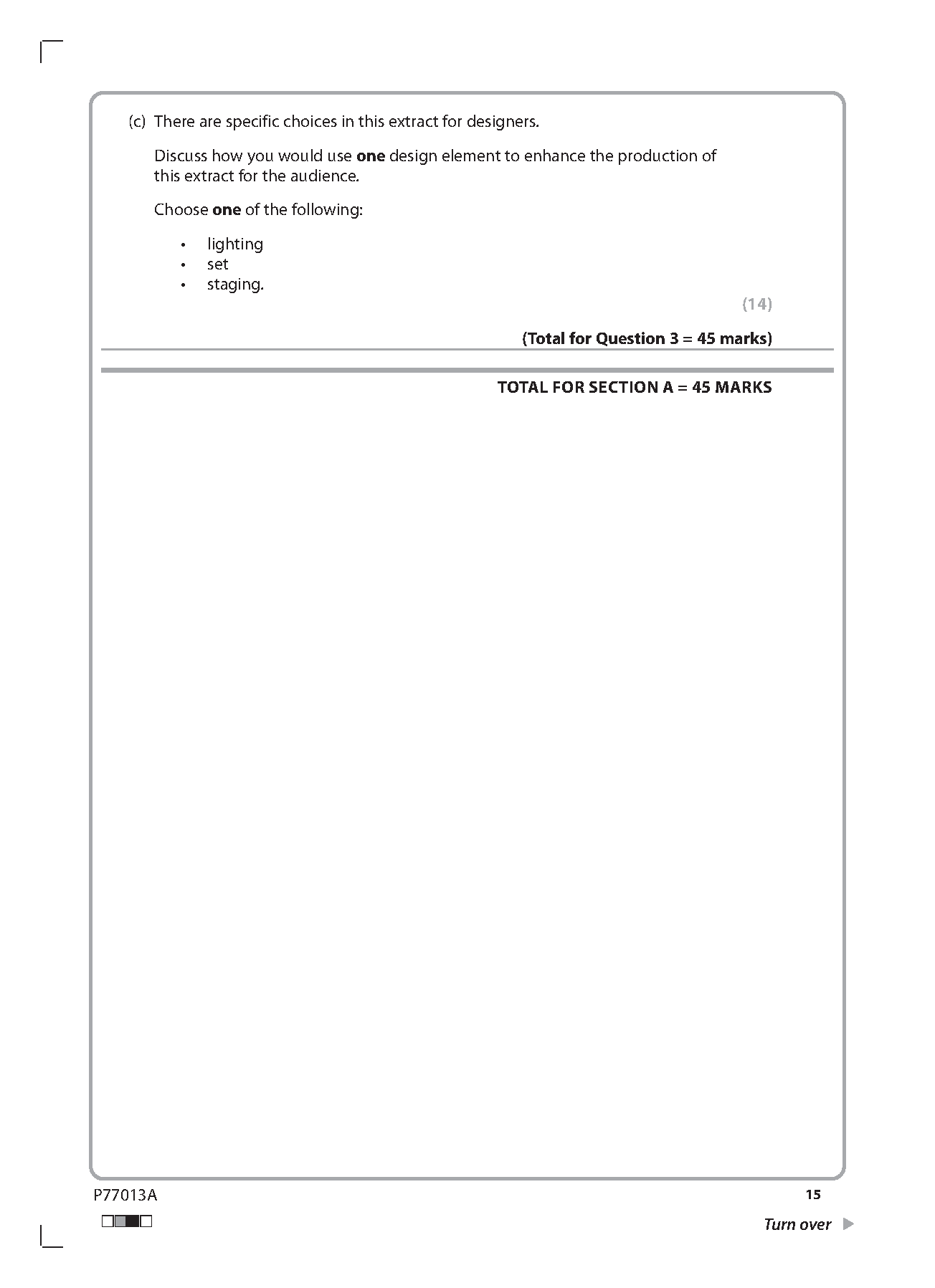 Pearson Edexcel GCSE Drama 2025 Paper 3b Question Paper PDF IMG-1