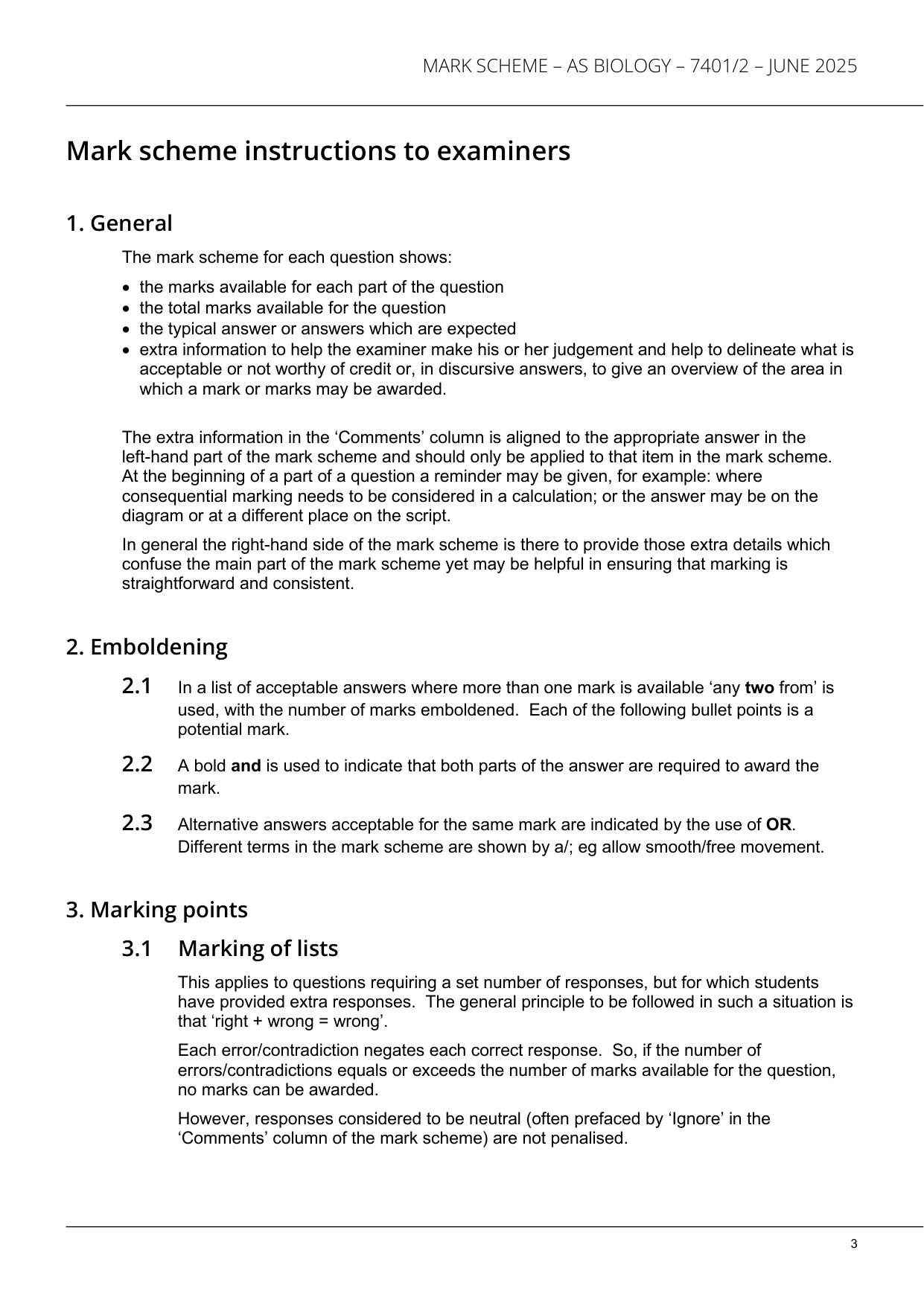 AQA AS Biology Paper 2 2025 Mark Scheme PDF IMG-3