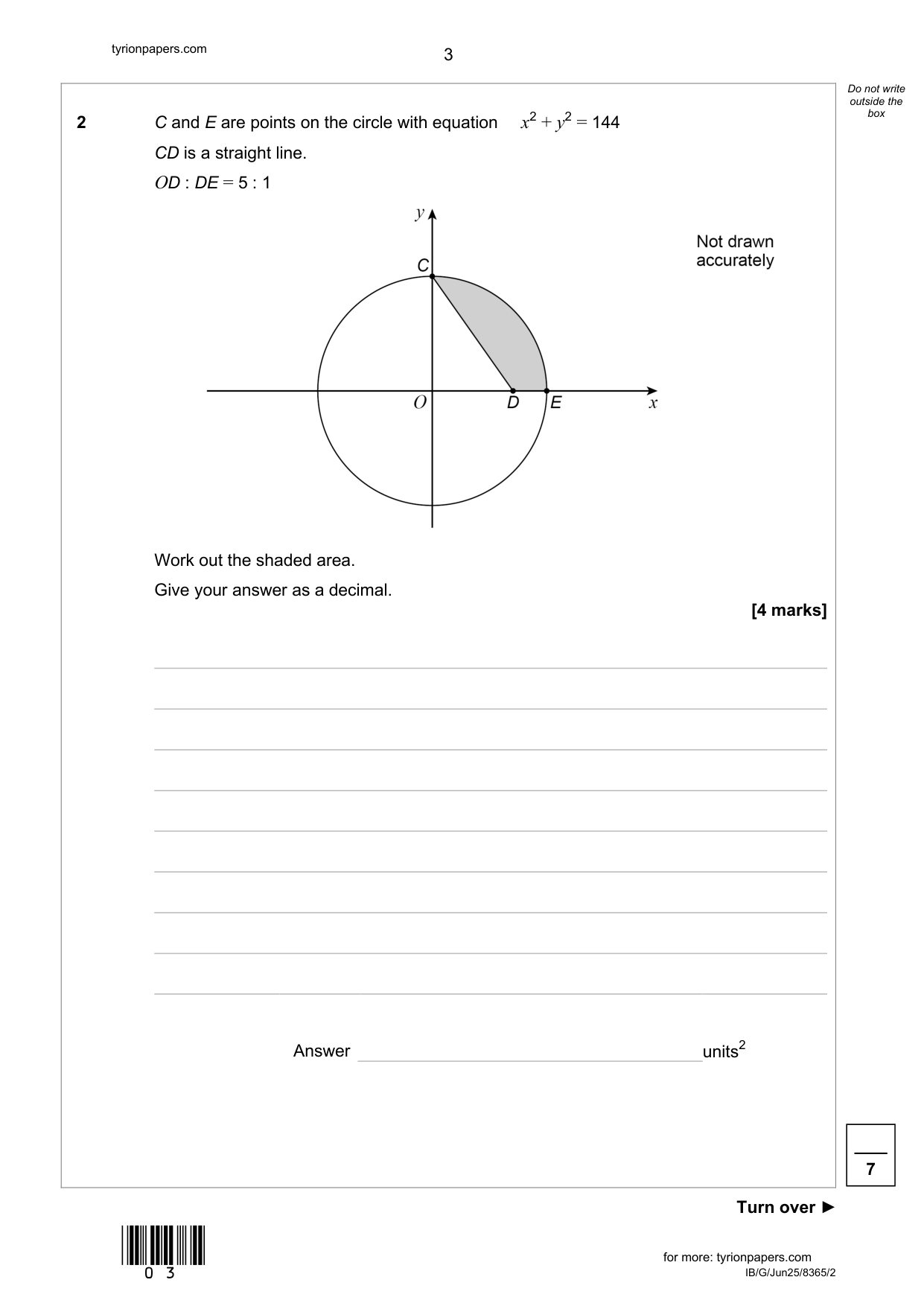 AQA GCSE Further Maths Paper 1 2025 Question Paper IMG-3