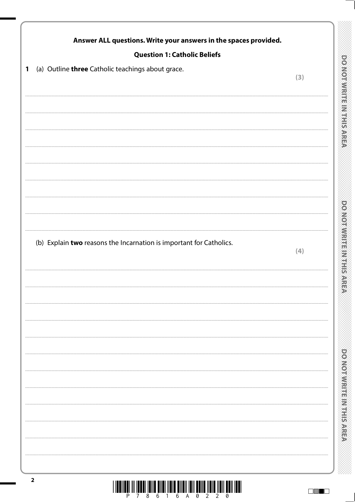 Pearson Edexcel GCSE Religious Studies B Paper 1A 2025 QP