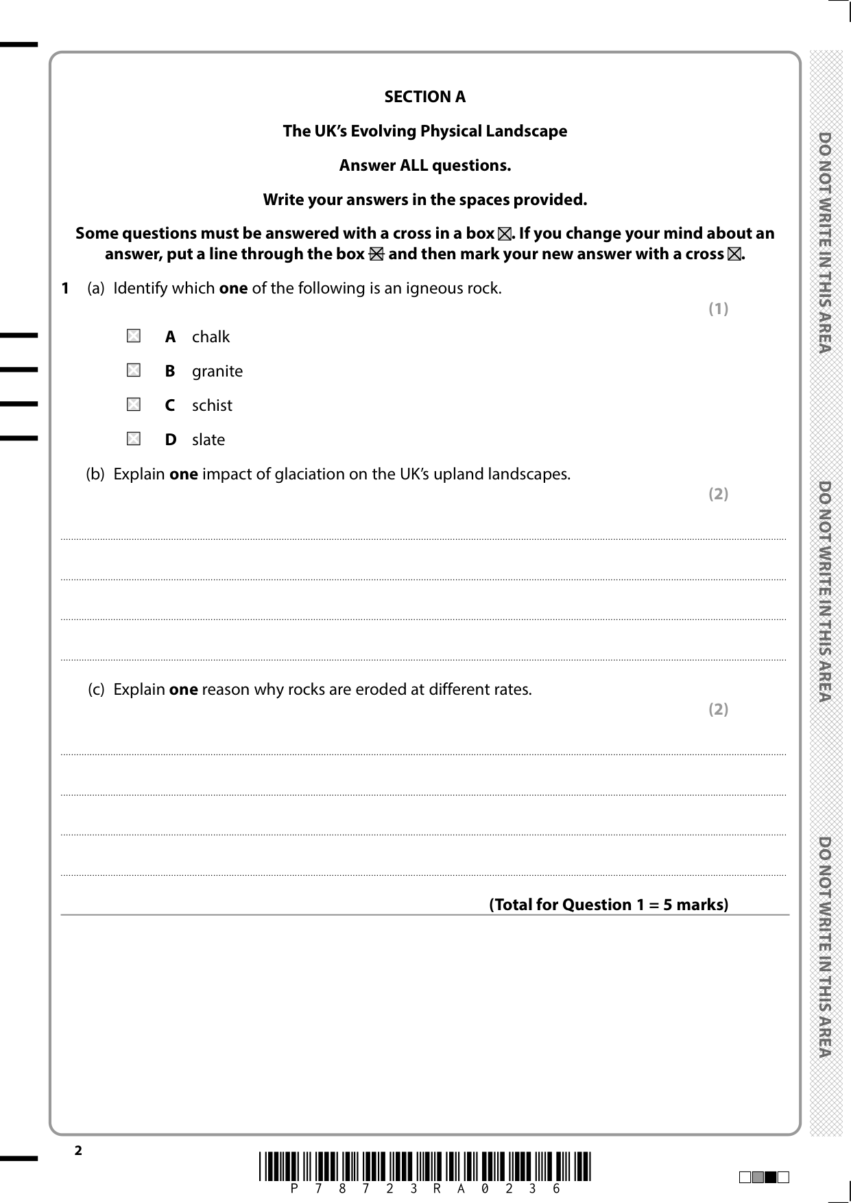 Pearson Edexcel GCSE Geography B Paper 2 2025 Paper PDF