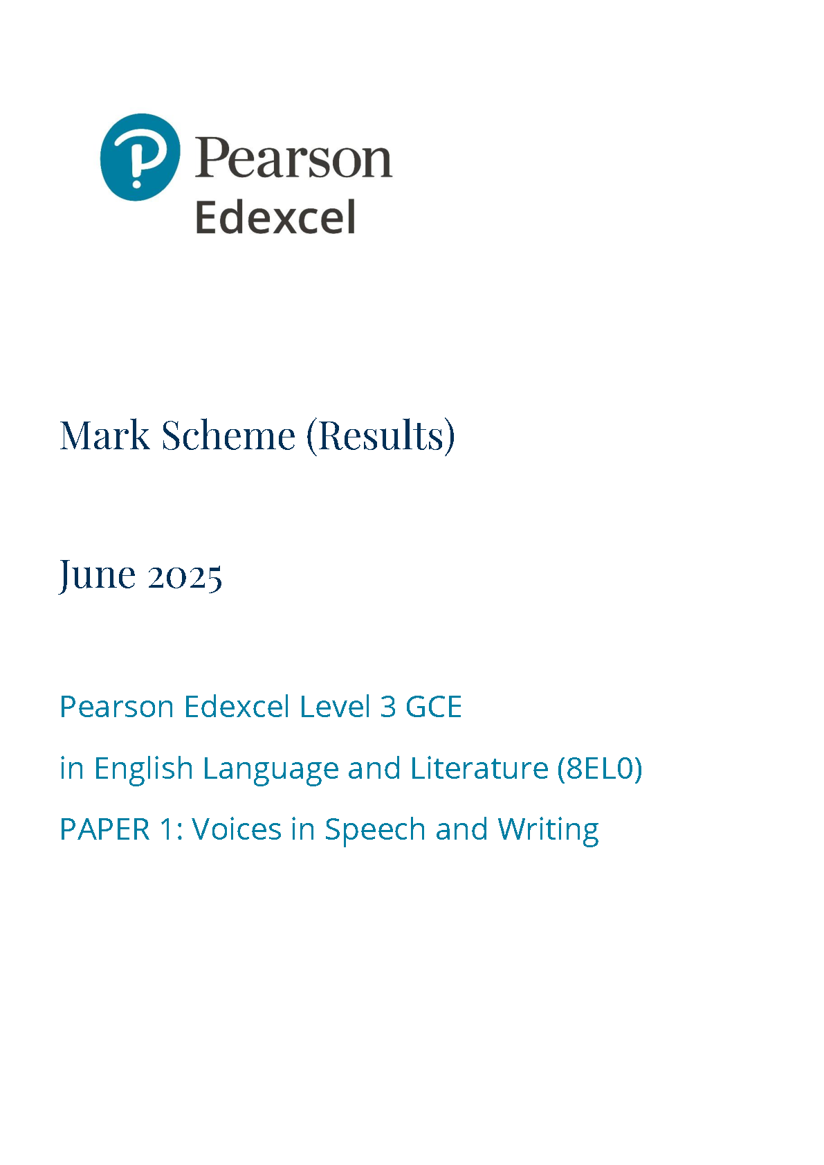 Pearson Edexcel AS English Language and Literature Ms 2025 IMG-1