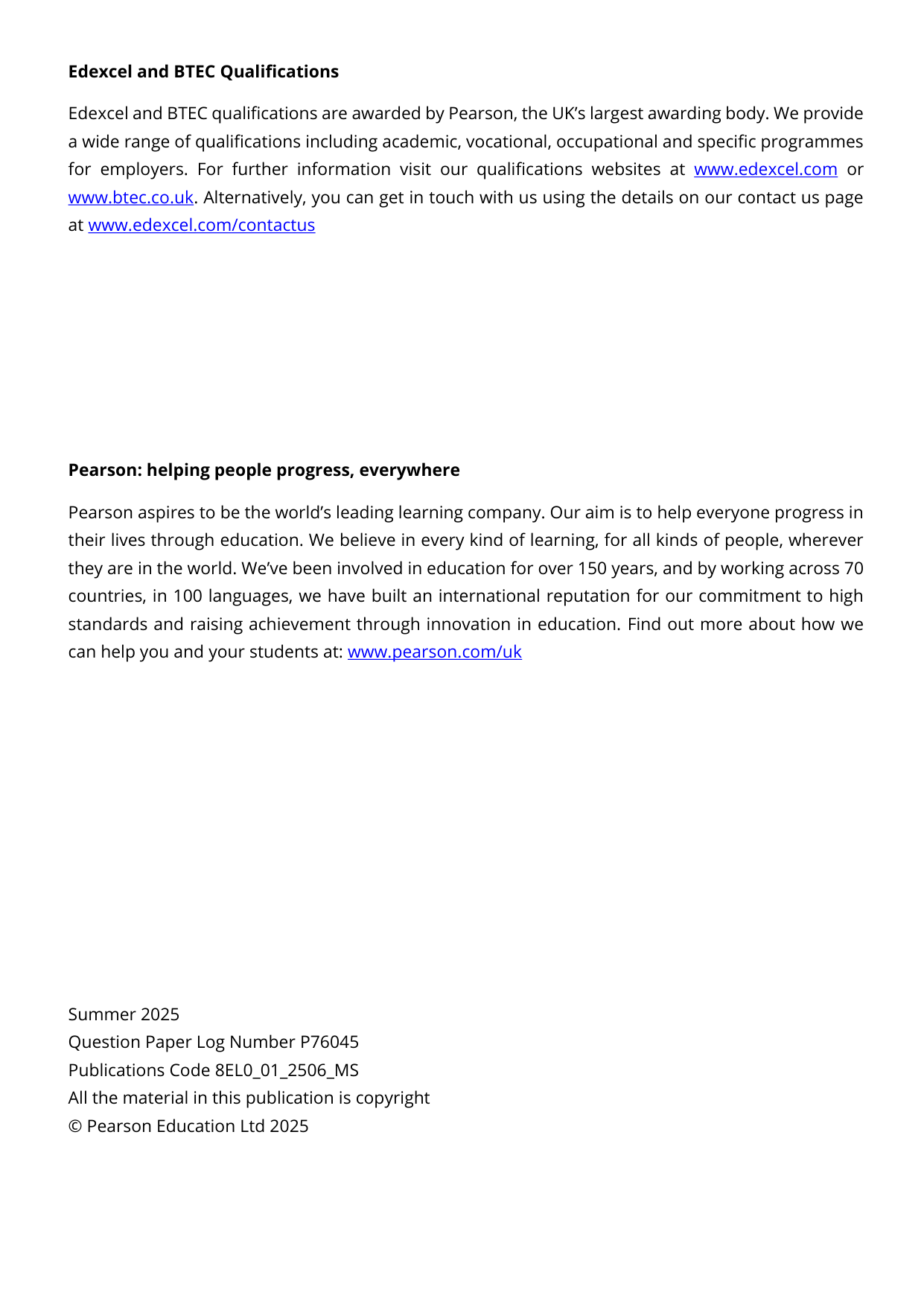 Pearson Edexcel AS English Language and Literature Ms 2025