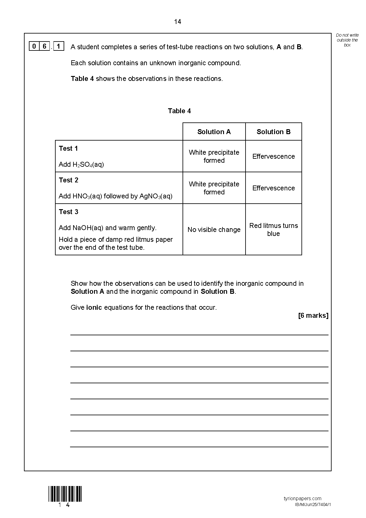 AQA AS Chemistry Paper 1 2025 Question Paper PDF IMG-1