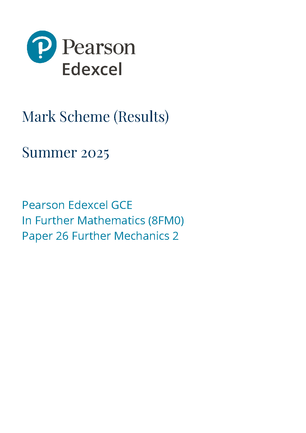 Pearson Edexcel AS Further Mathematics Paper 26 2025 Ms IMG-1