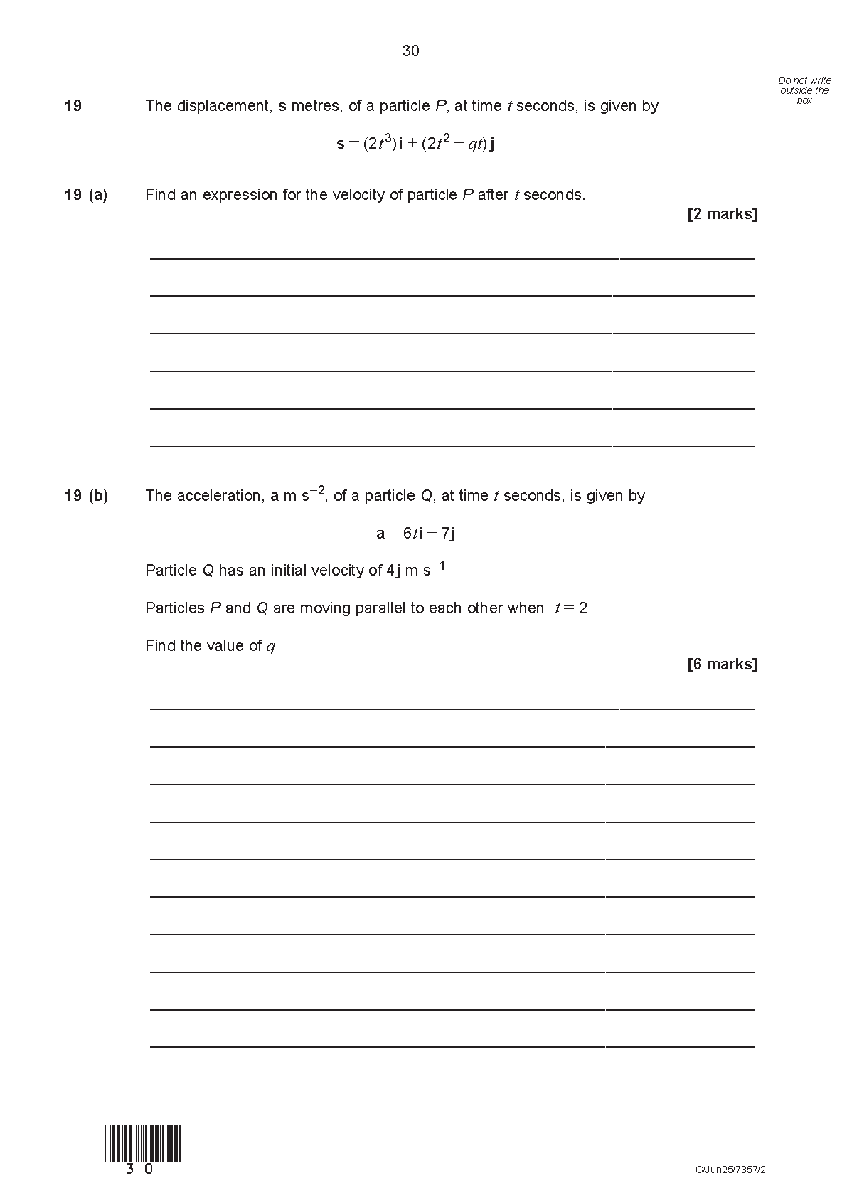 AQA A Level Mathematics  Paper 2 2025 QP IMG-1