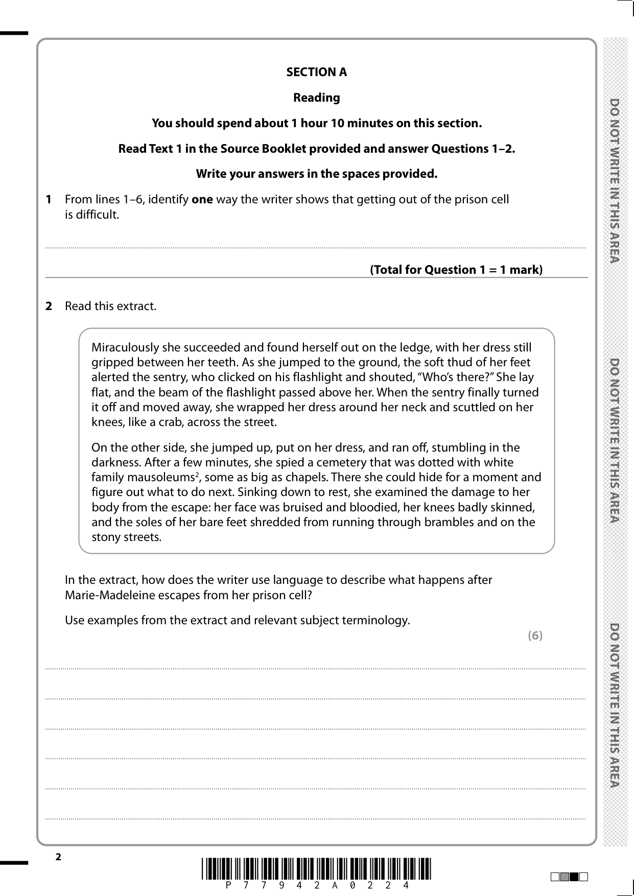 Pearson Edexcel GCSE English Language 2.0 Paper 2 2025 QP