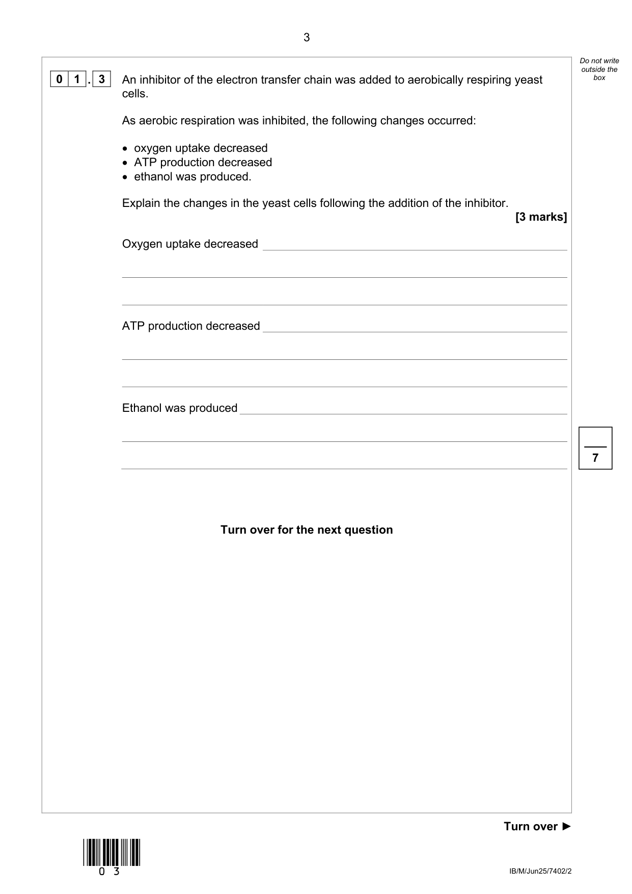 AQA A Level Biology Paper 2 2025 Question Paper PDF IMG-3
