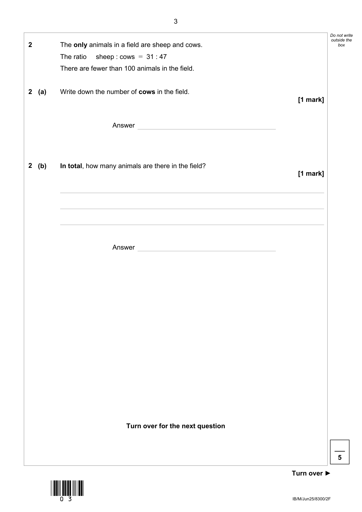 AQA GCSE Maths Paper 2 2025 Question Paper IMG-3