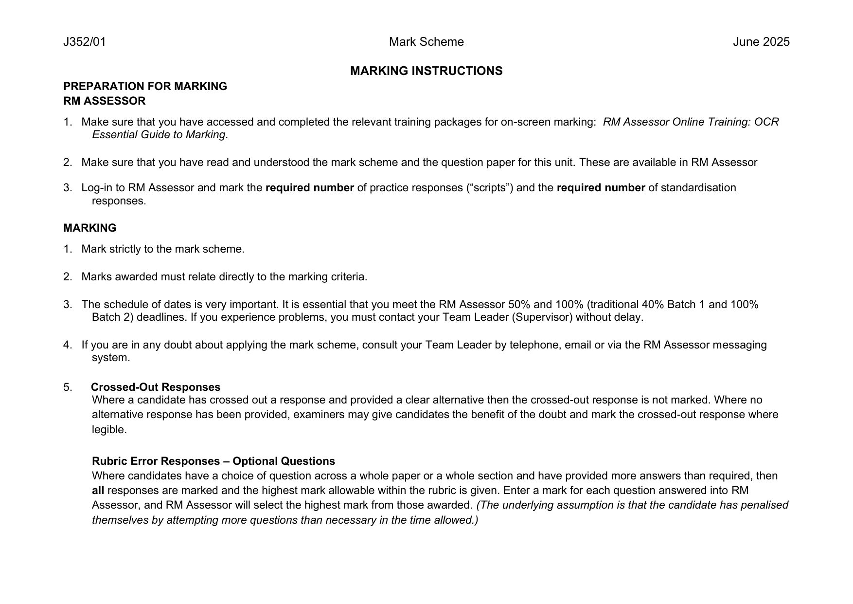 OCR GCSE English Literature Paper 1 2025 Mark Scheme IMG-3