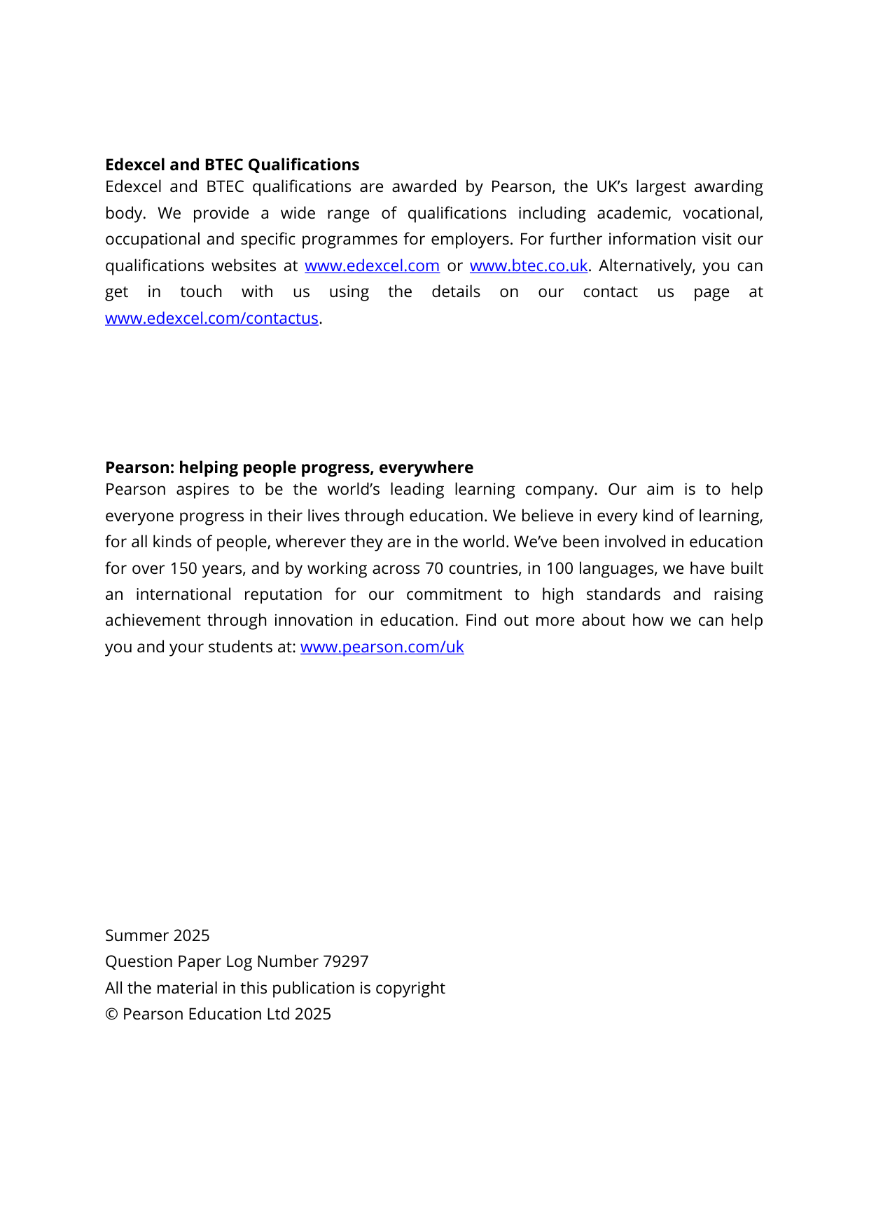 Pearson Edexcel GCSE Japanese Paper 3F 2025 Mark Scheme PDF