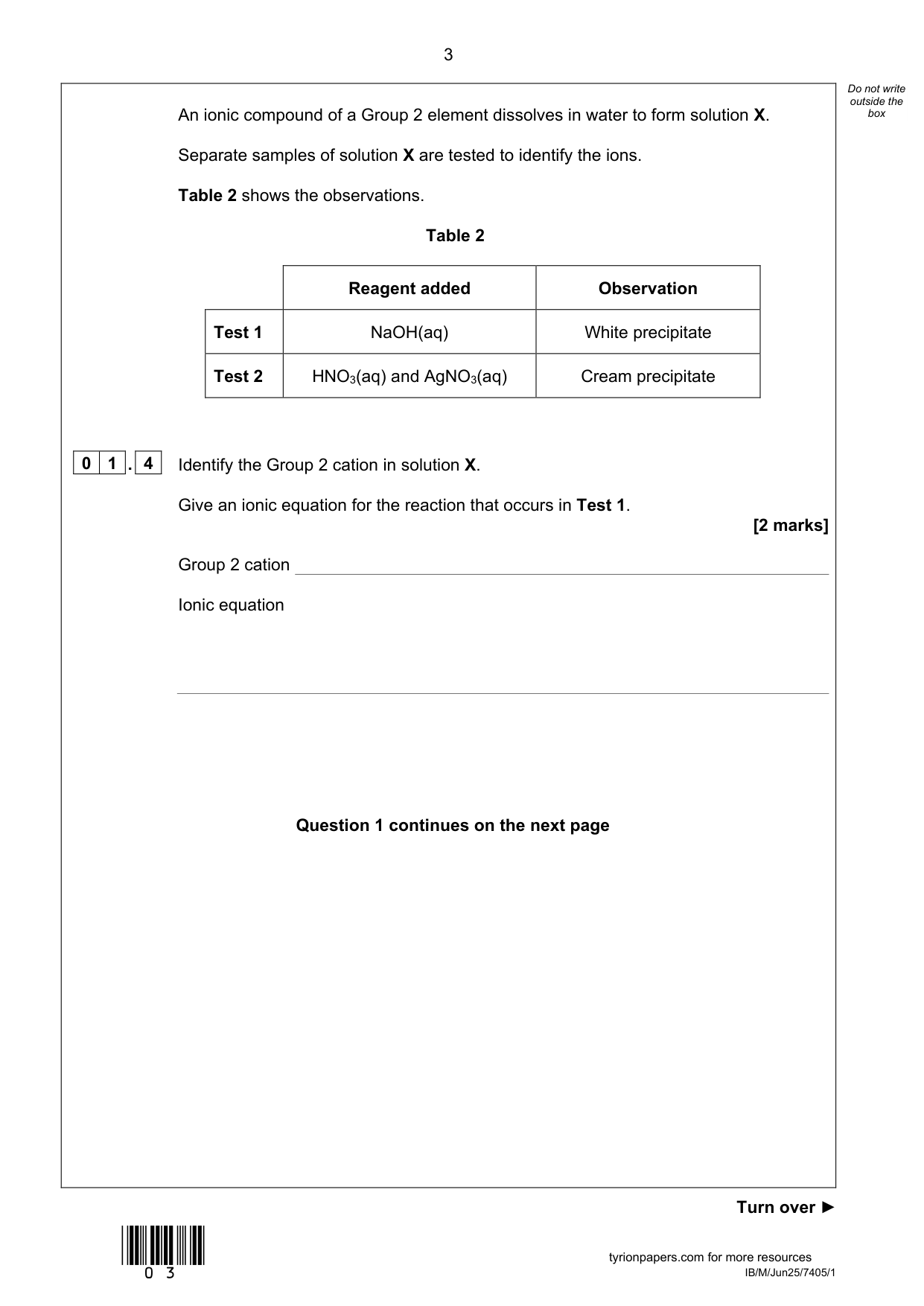 AQA A Level Chemistry Paper 1 2025 Question Paper PDF IMG-3