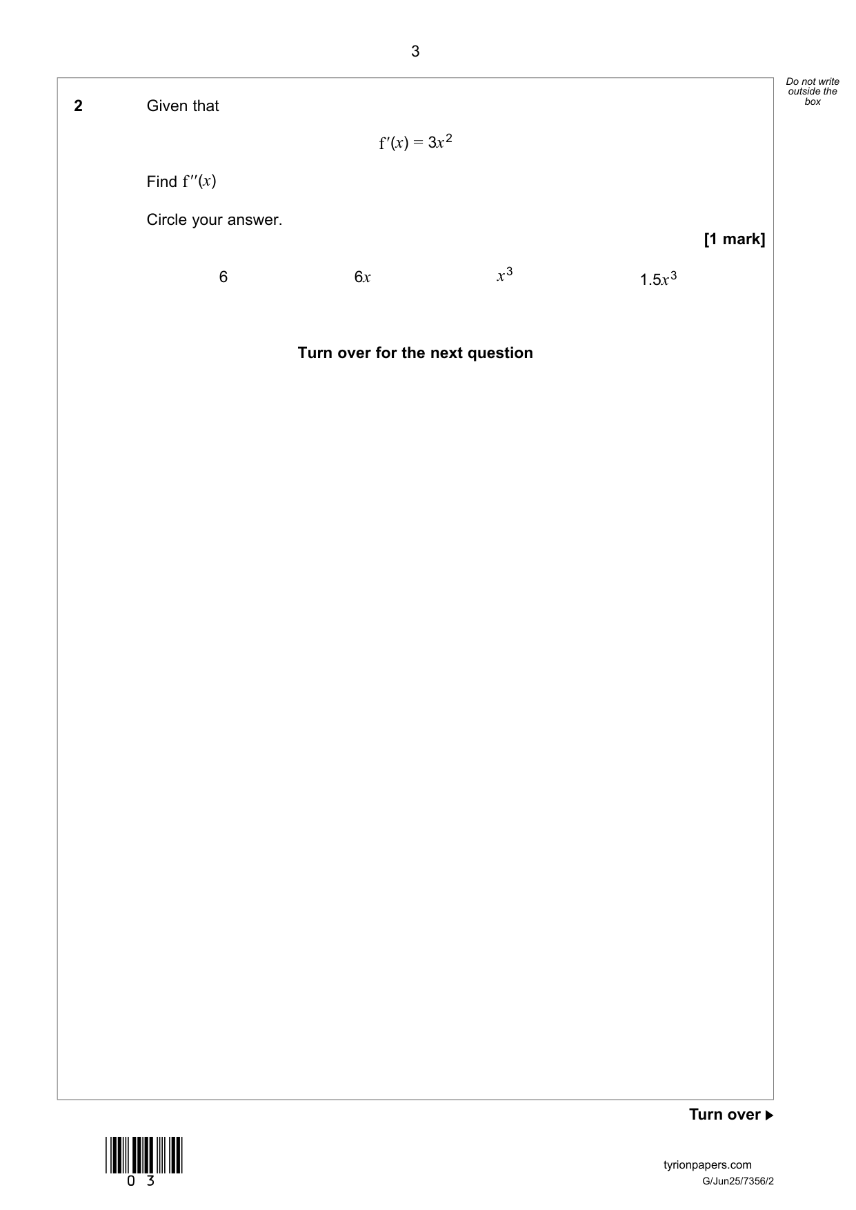 AQA AS Mathematics  Paper 2  2025 QP IMG-3