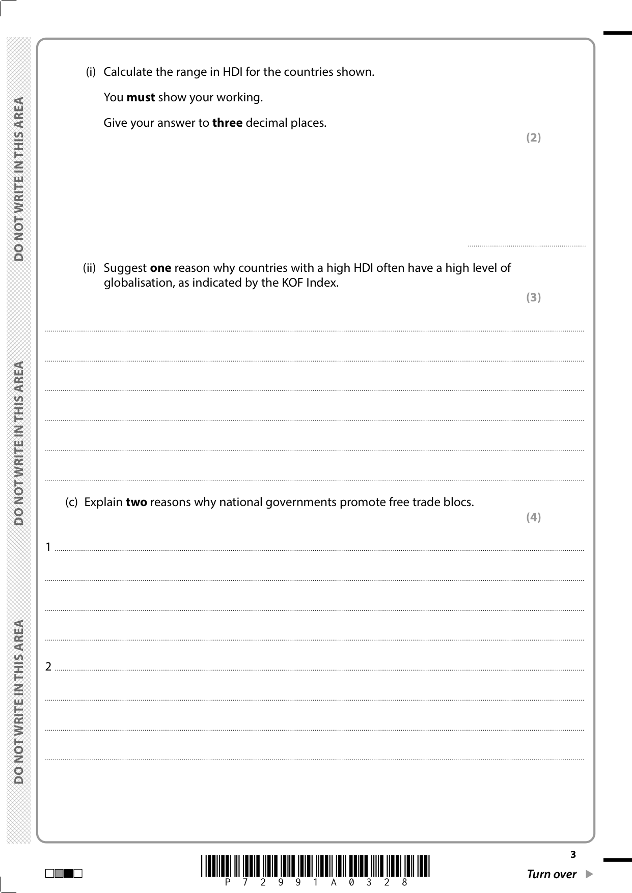 Pearson Edexcel AS Geography 2025 Paper 2 Question Paper PDF IMG-3