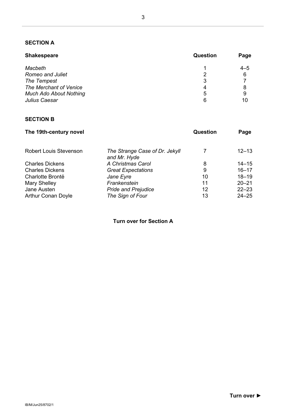 AQA GCSE English Literature Paper 1 2025 Question Paper IMG-3