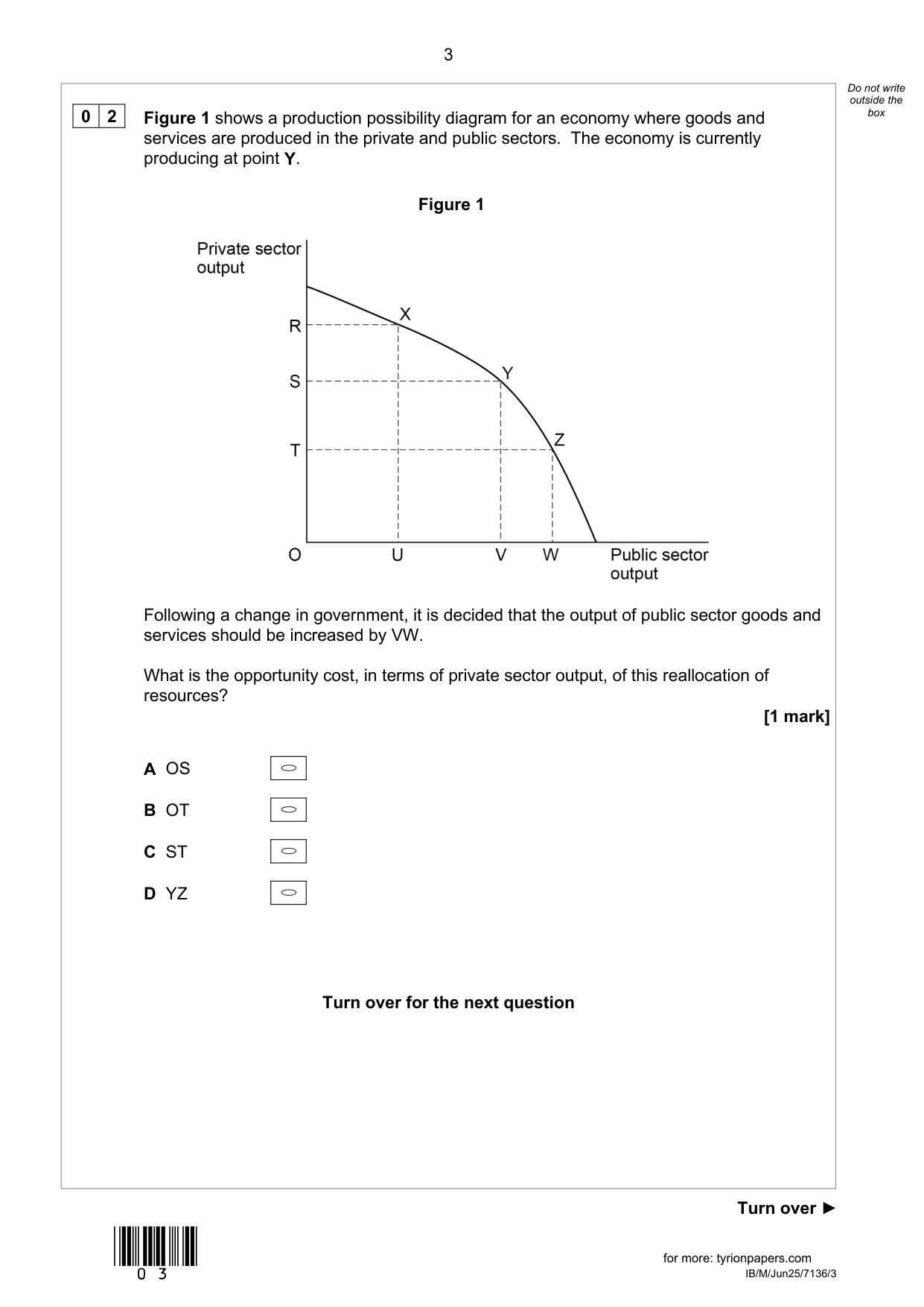 AQA A Level Economics Paper 3 2025 Question Paper PDF IMG-3