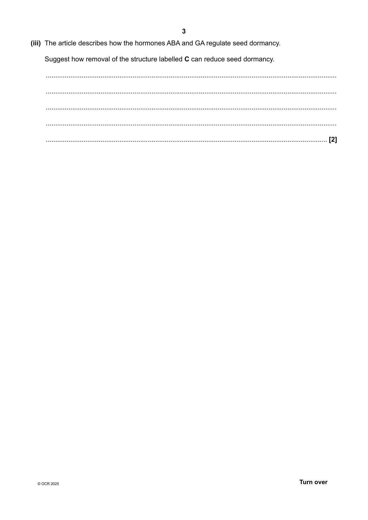 OCR A Level Biology B Paper 2 2025 Question Paper IMG-3