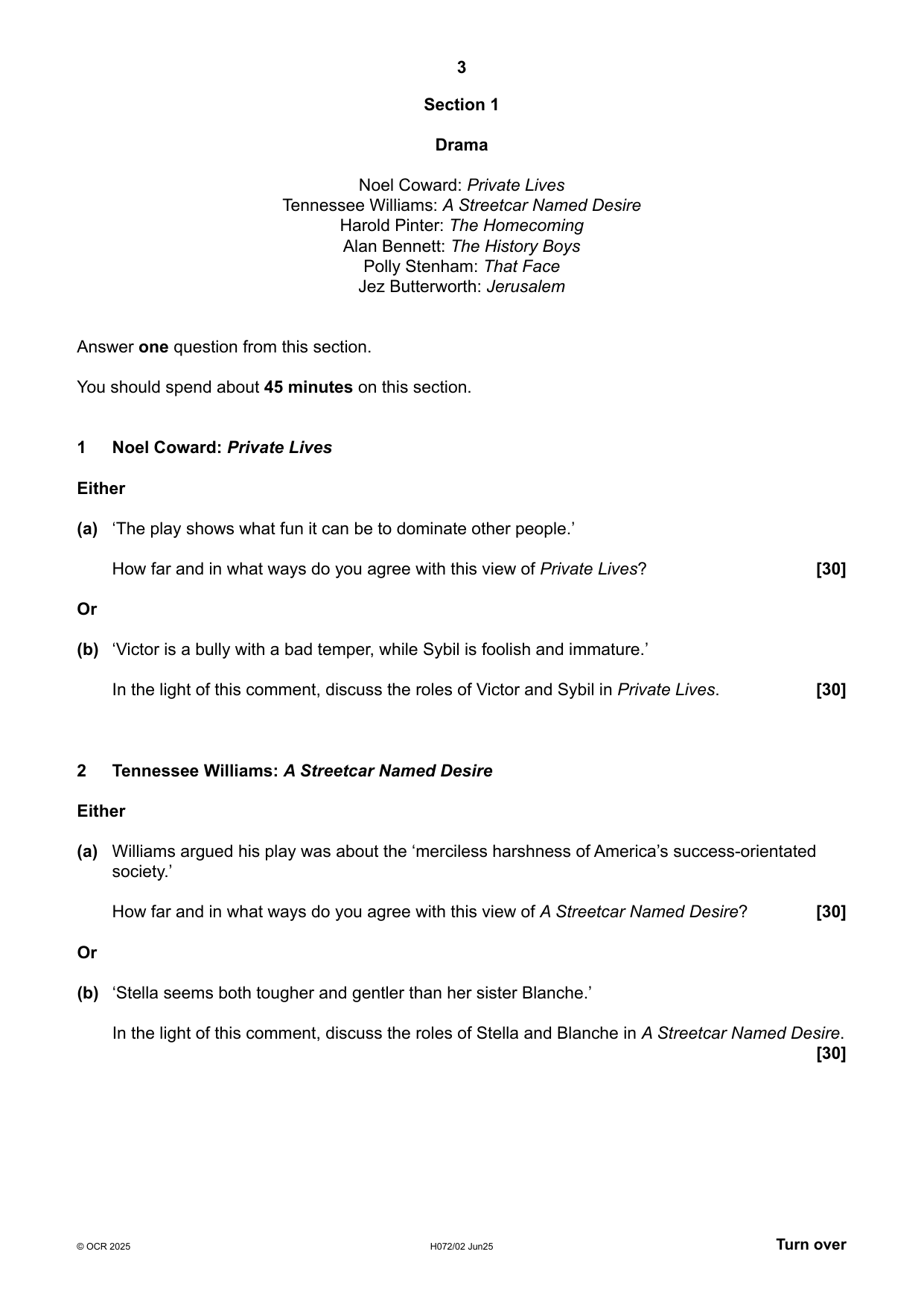 OCR AS English Literature Paper 2 2025 Question Paper IMG-3