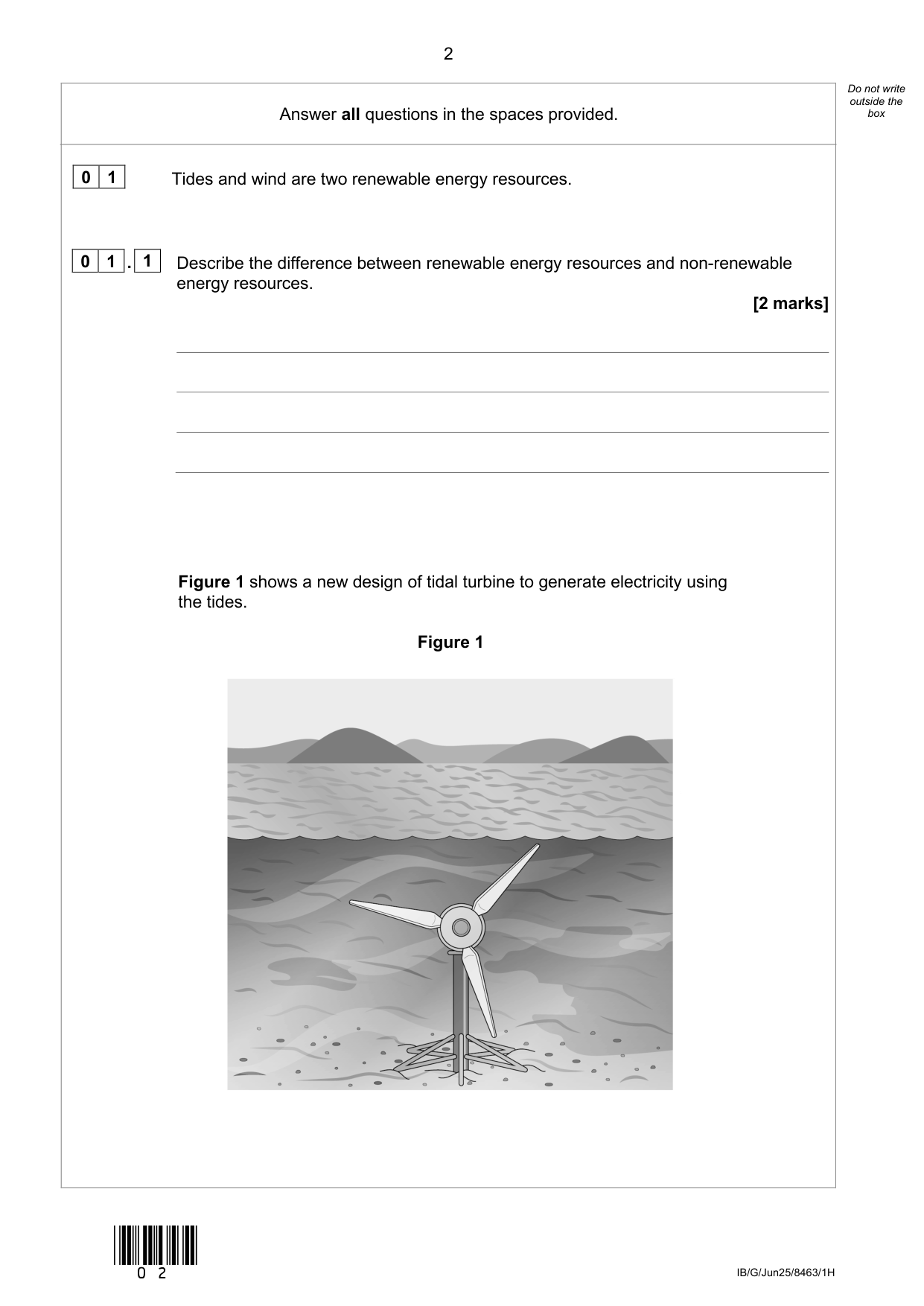 AQA GCSE Physics 1 Triple Science  2025 Question Paper PDF