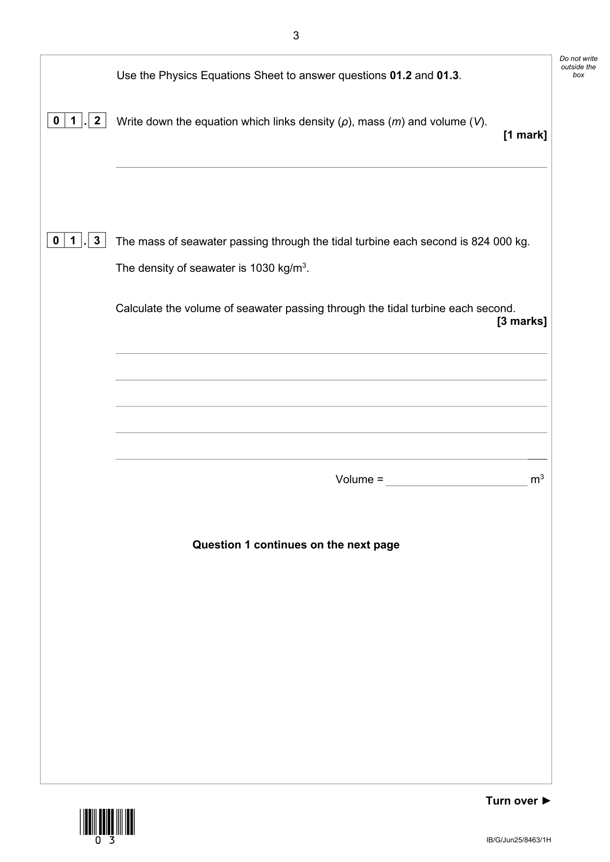 AQA GCSE Physics 1 Triple Science  2025 Question Paper PDF IMG-3
