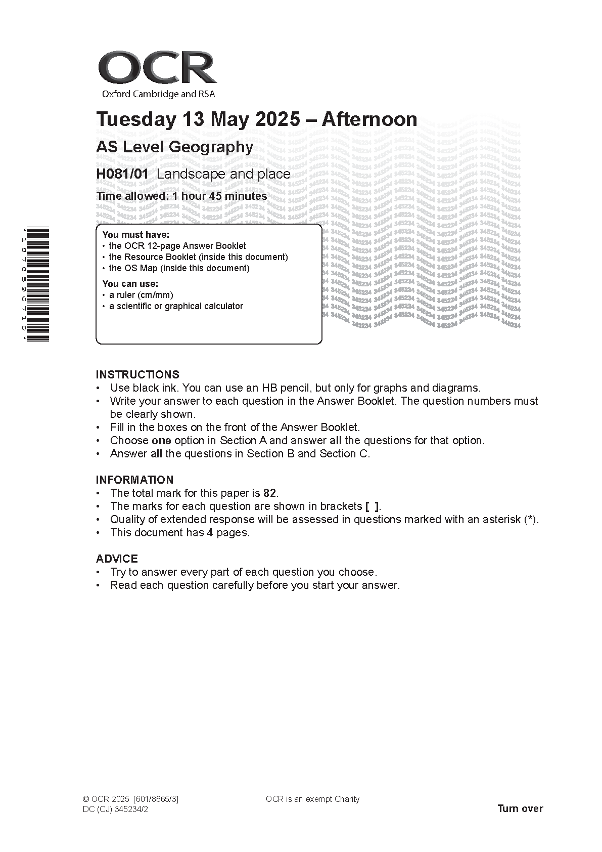 OCR AS Geography Paper 1 2025 Question Paper IMG-1