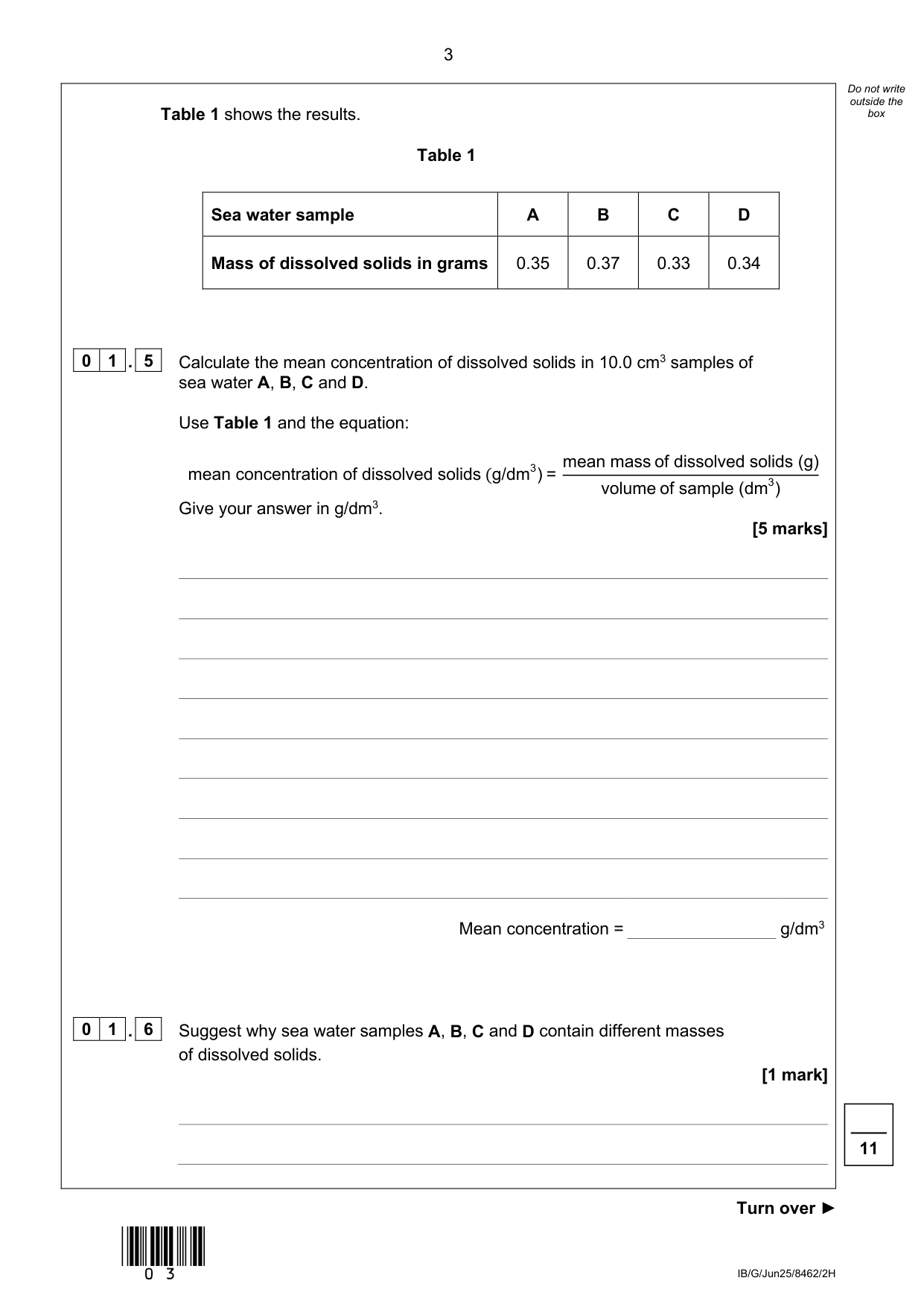 AQA GCSE Chemistry 2H 2025 Question Paper PDF IMG-3
