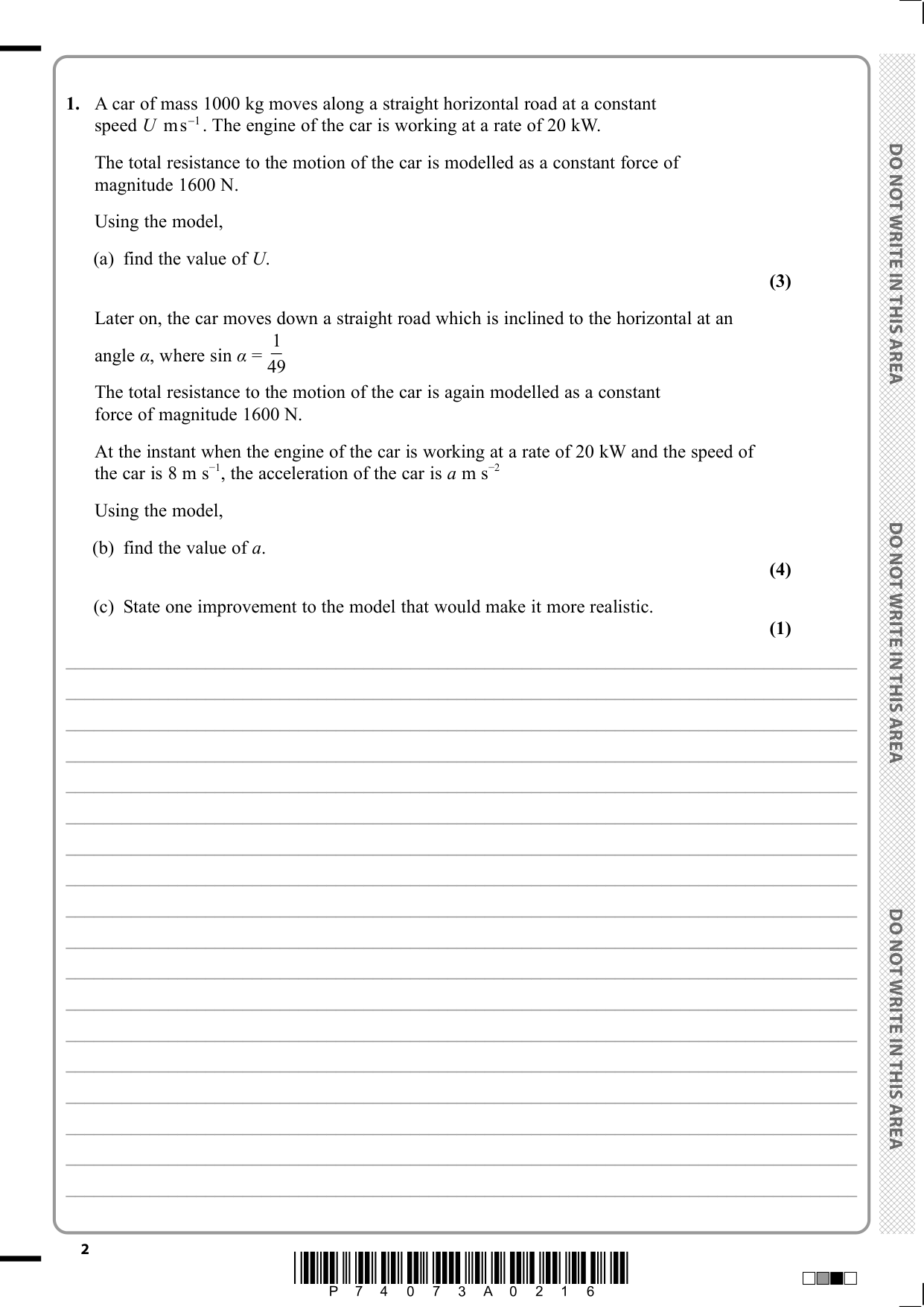 Pearson Edexcel AS Further Mathematics Paper 25 2025 QP