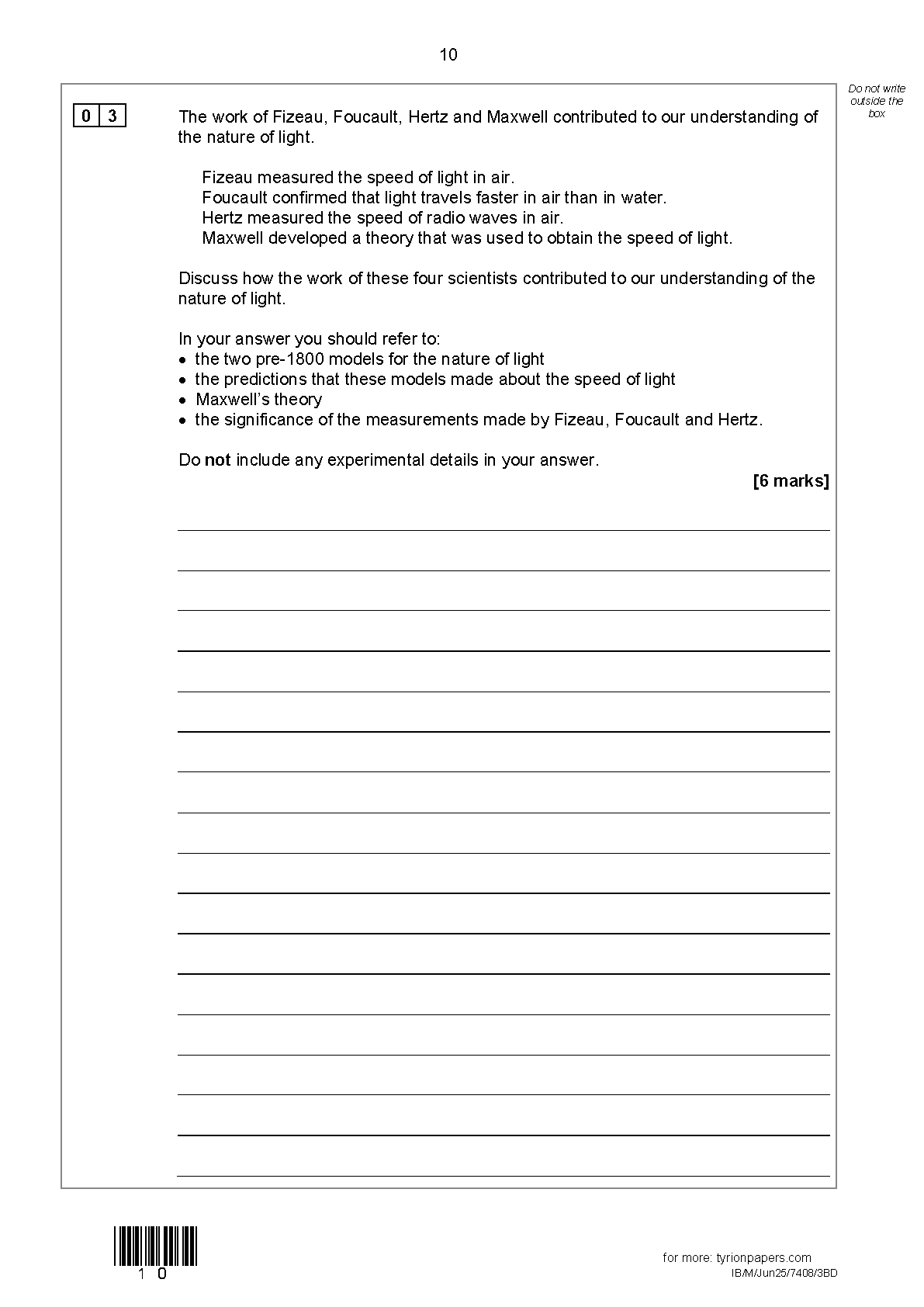 AQA A Level Physics Paper 3BD 2025 Question Paper IMG-1