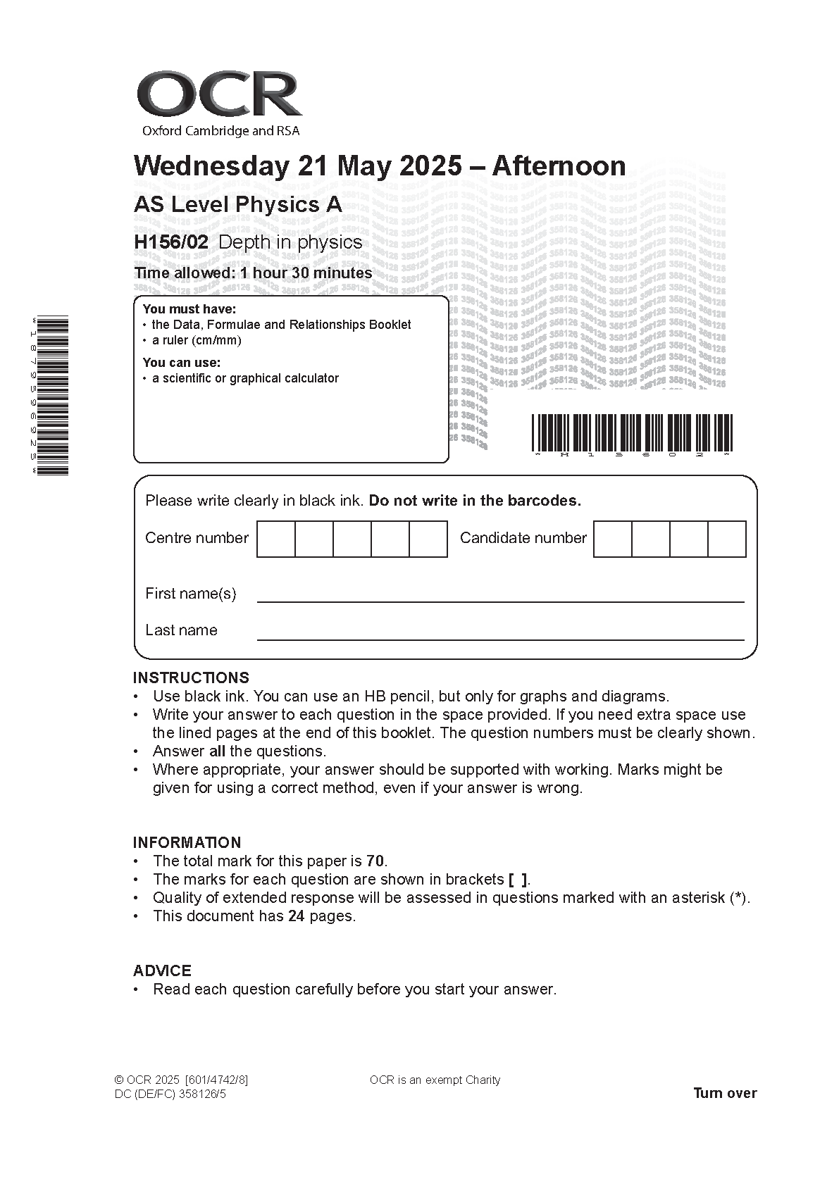 OCR AS Physics A Paper 2 2025 Question Paper IMG-1