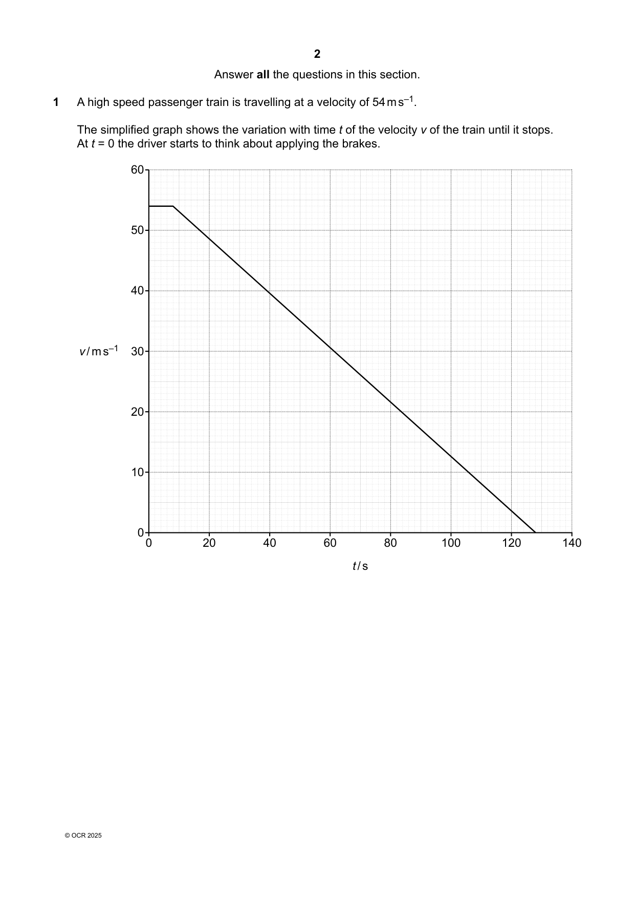 OCR AS Physics A Paper 2 2025 Question Paper