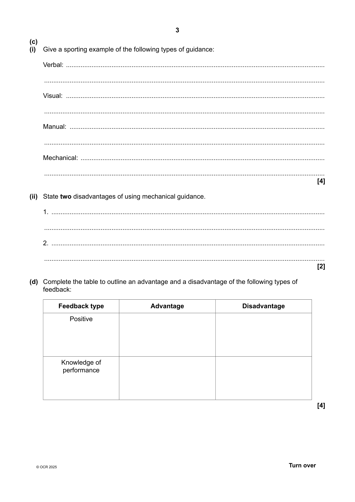OCR AS Physical Education Paper 2 2025 Question Paper Guide IMG-3
