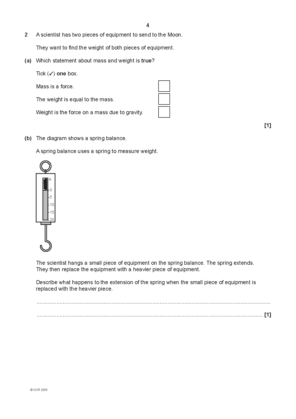 OCR GCSE Physics B Paper 2 2025 Question Paper