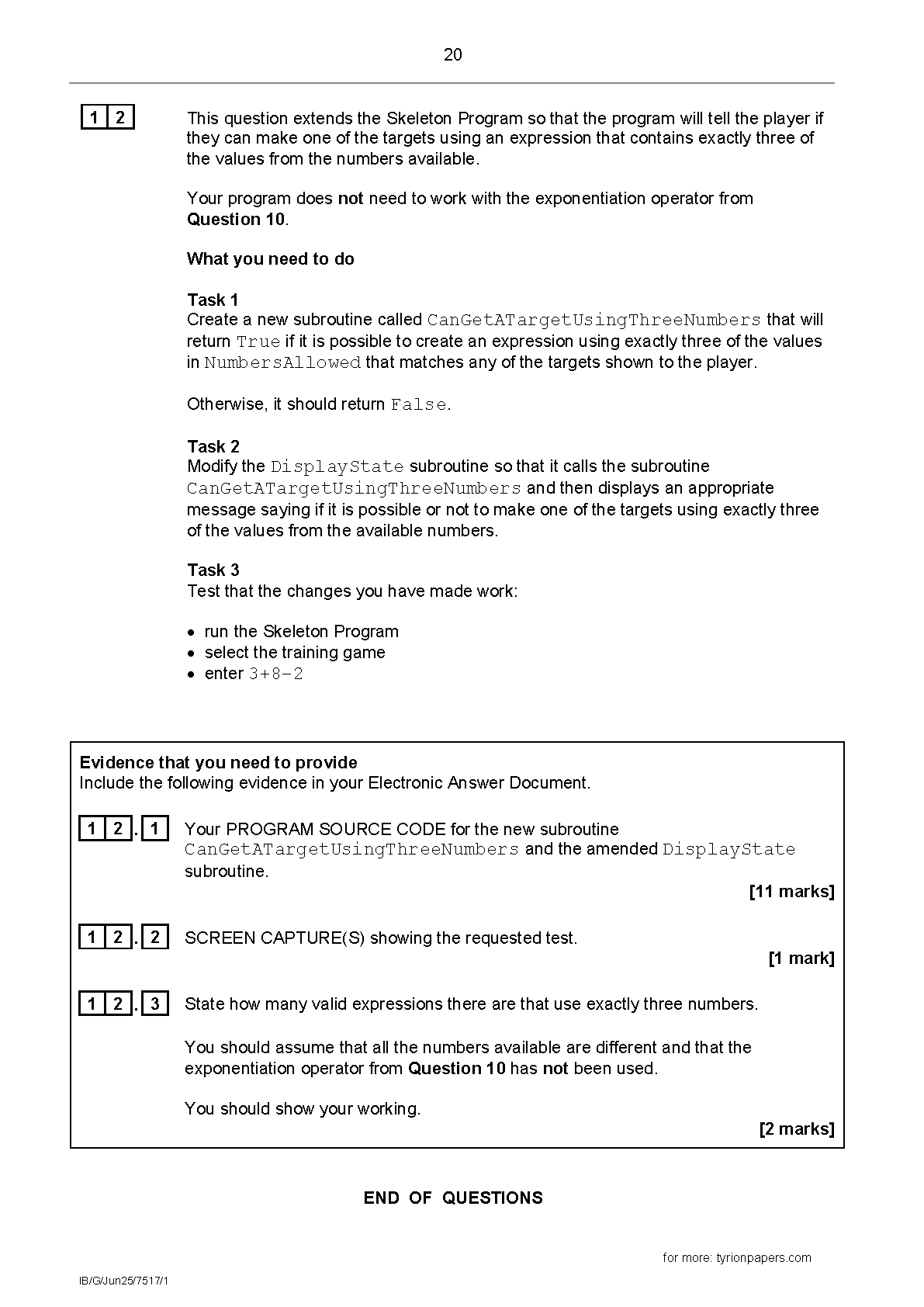AQA A Level Computer Science  Paper 1 2025 QP IMG-1