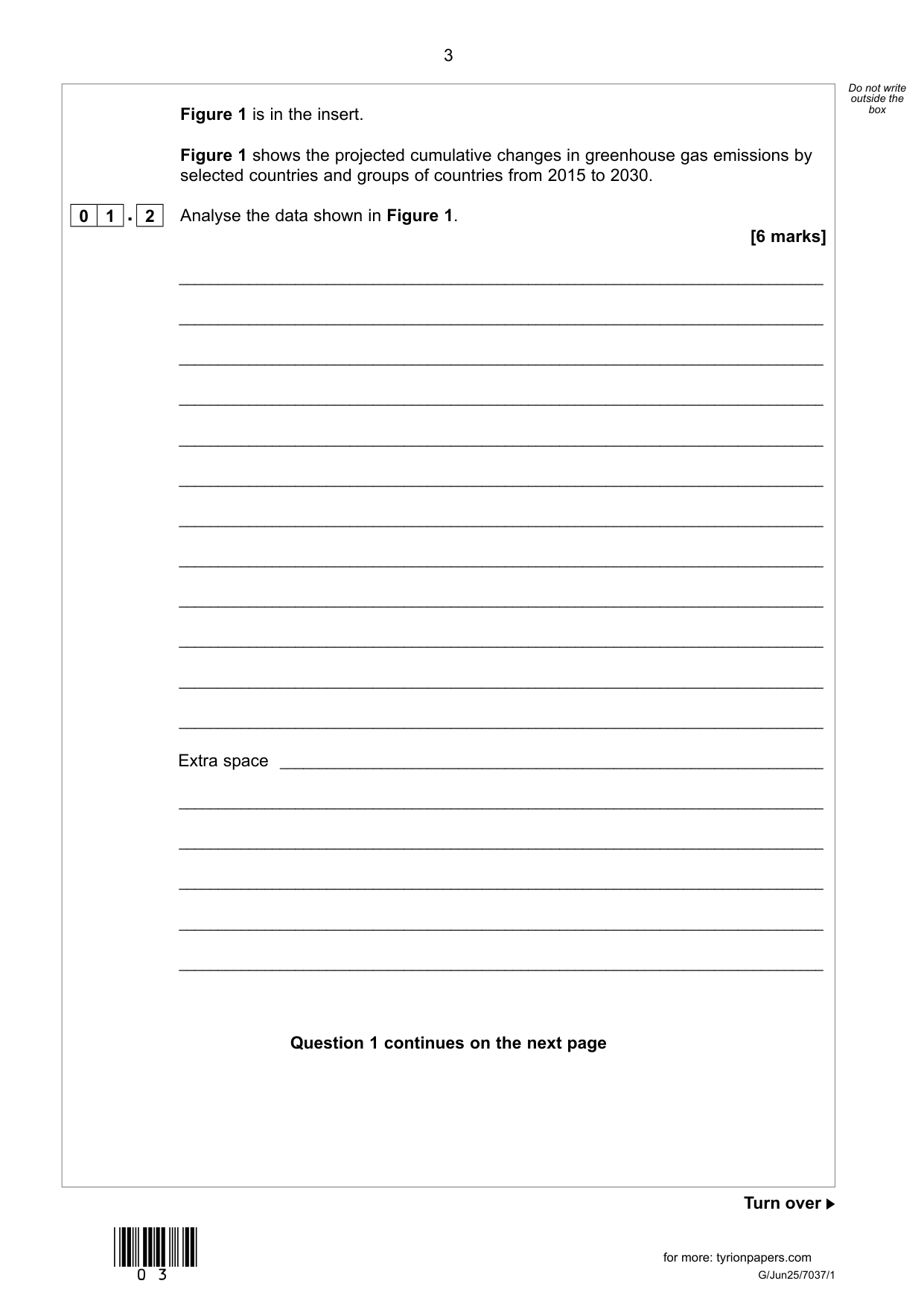 AQA A Level Geography Paper 1 2025 Physical Geography QP IMG-3