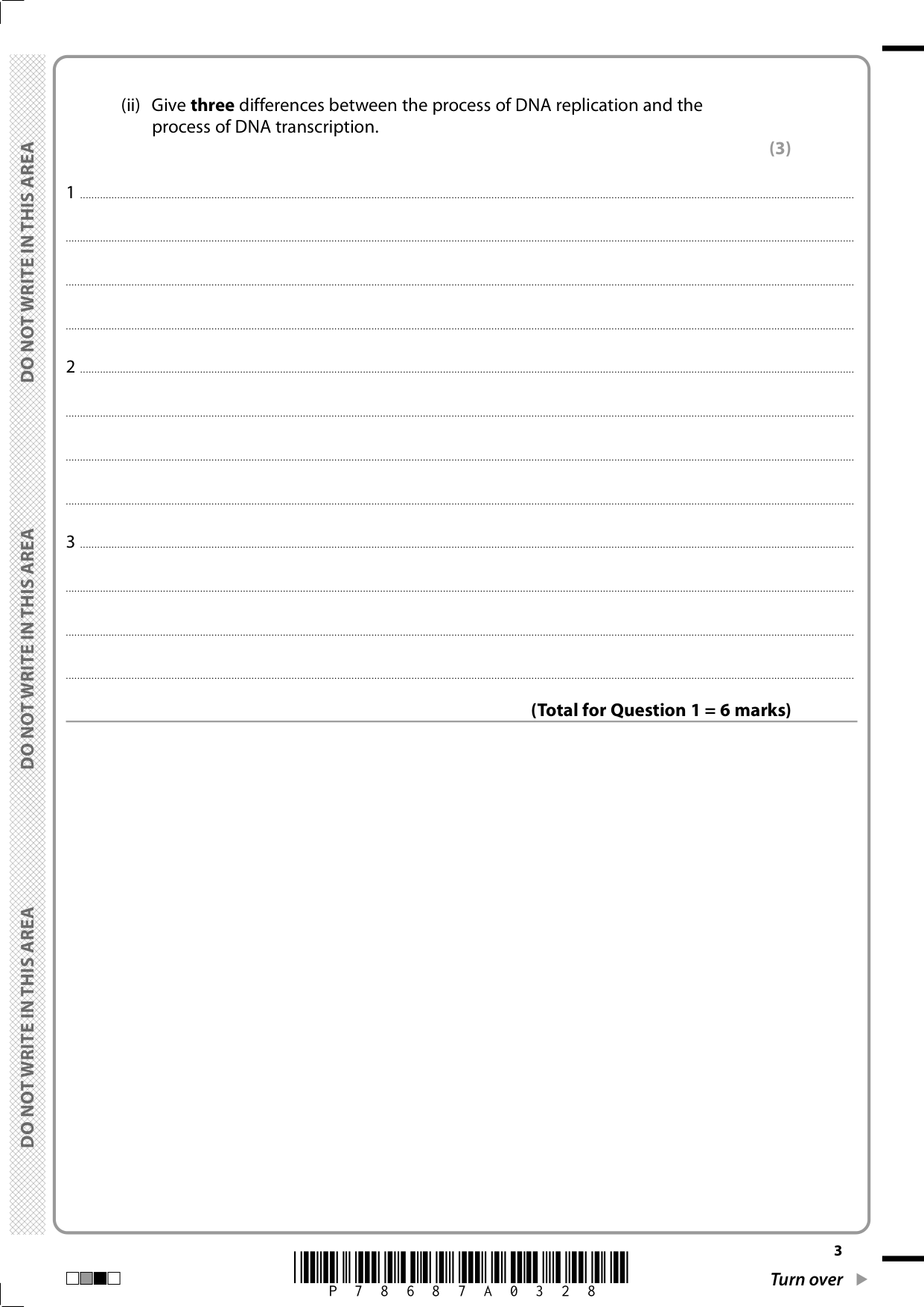 Pearson Edexcel AS Biology Paper 1 2025 Question Paper IMG-3