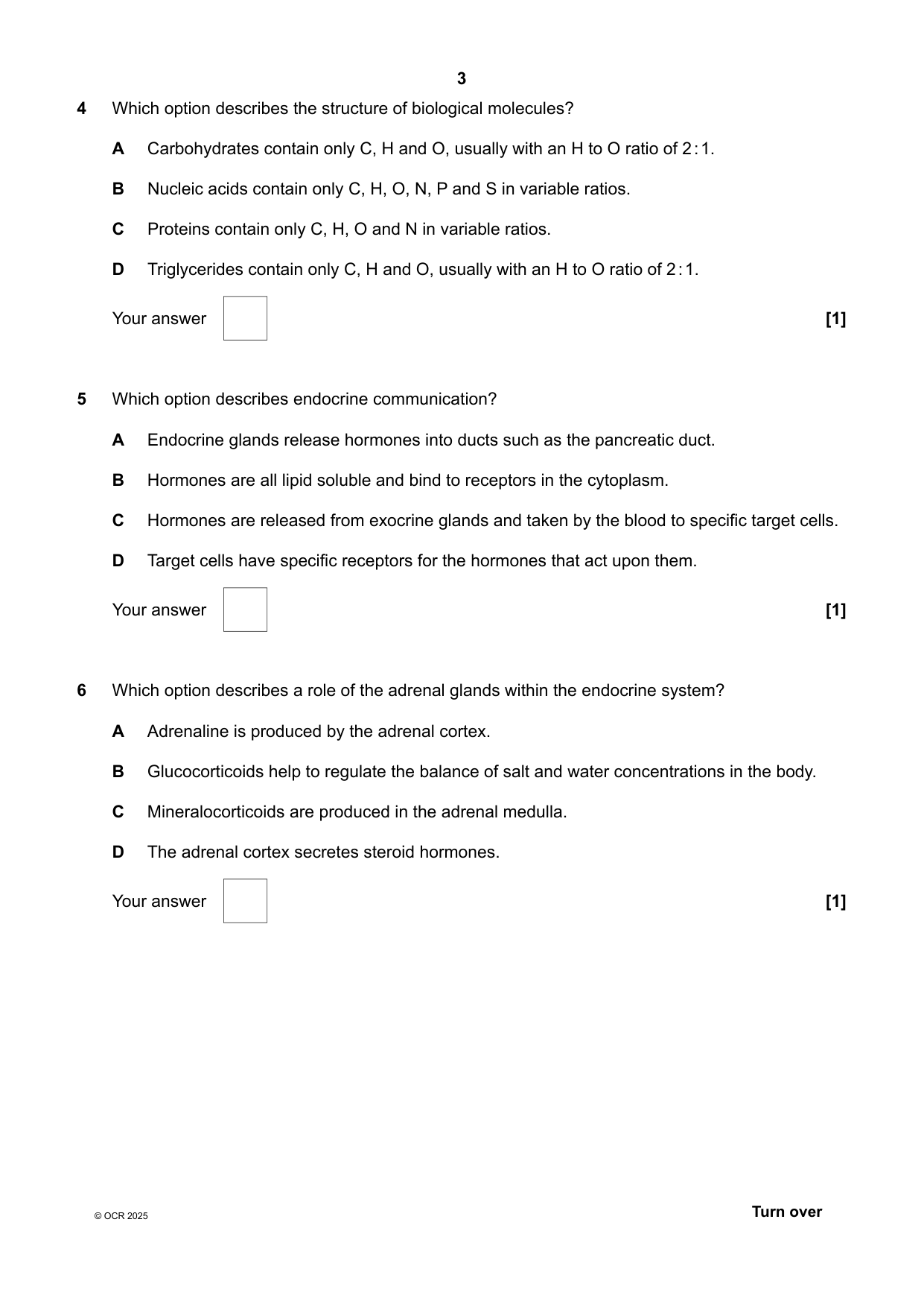 OCR A Level Biology A Paper 1 2025 Question Paper IMG-3