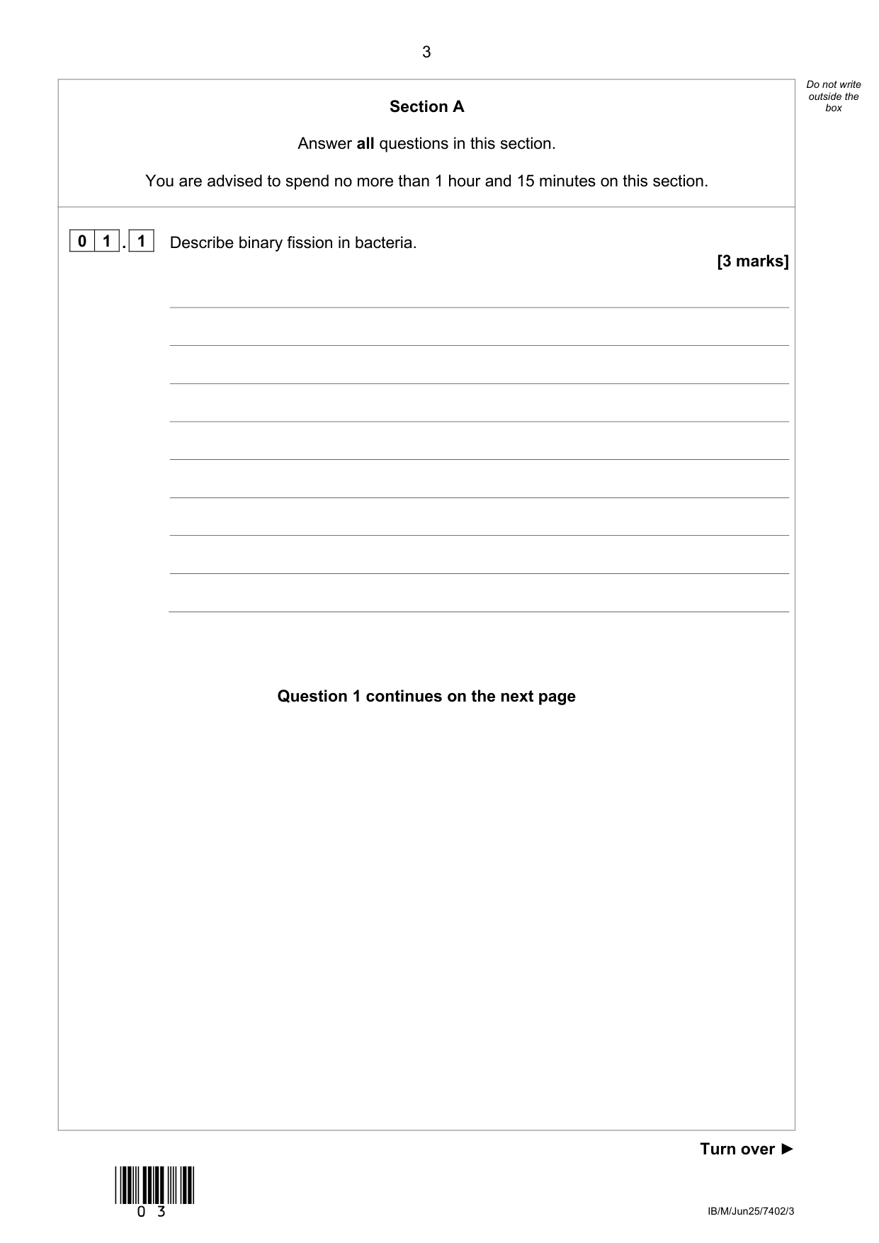 AQA A Level Biology Paper 3 2025 Question Paper PDF IMG-3