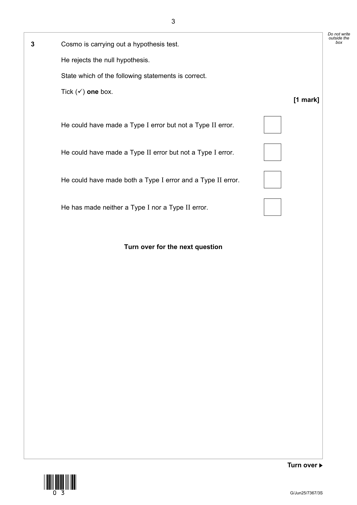 AQA Further Mathematics Paper 3S 2025 Question Paper PDF IMG-3