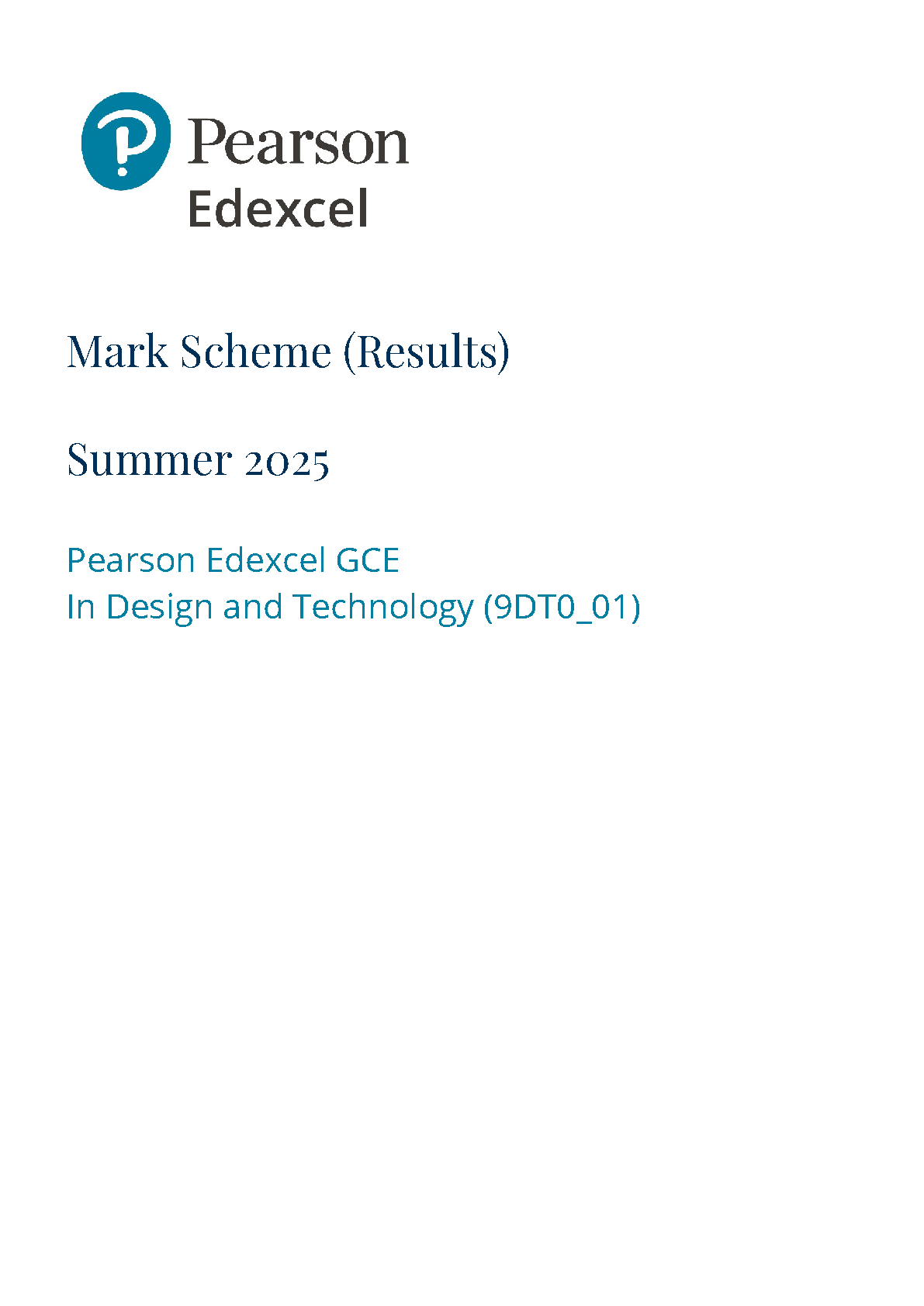 Pearson Edexcel A Level Design and Technology Paper 1 Ms IMG-1