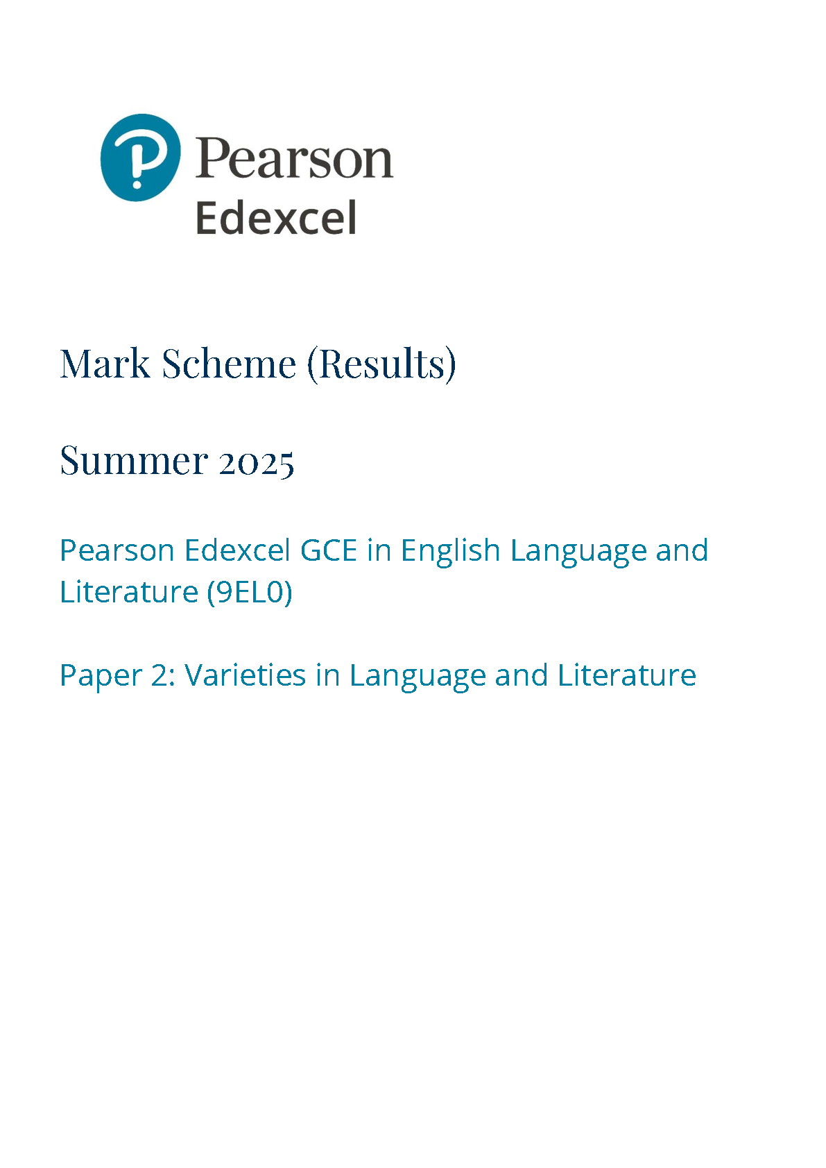 Pearson Edexcel A Level English Language and Literature  MS IMG-1