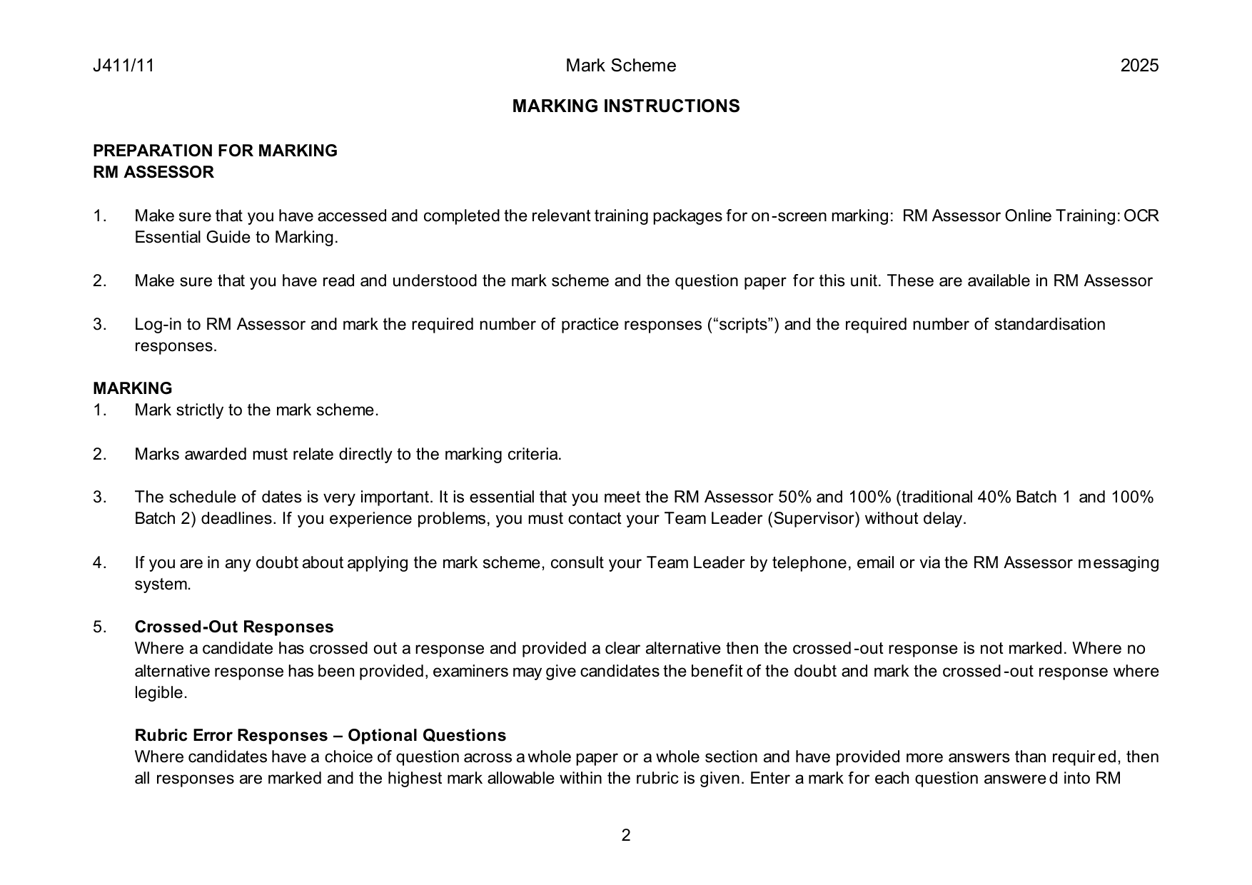 OCR GCSE History Paper 11 2025 Mark Scheme IMG-3