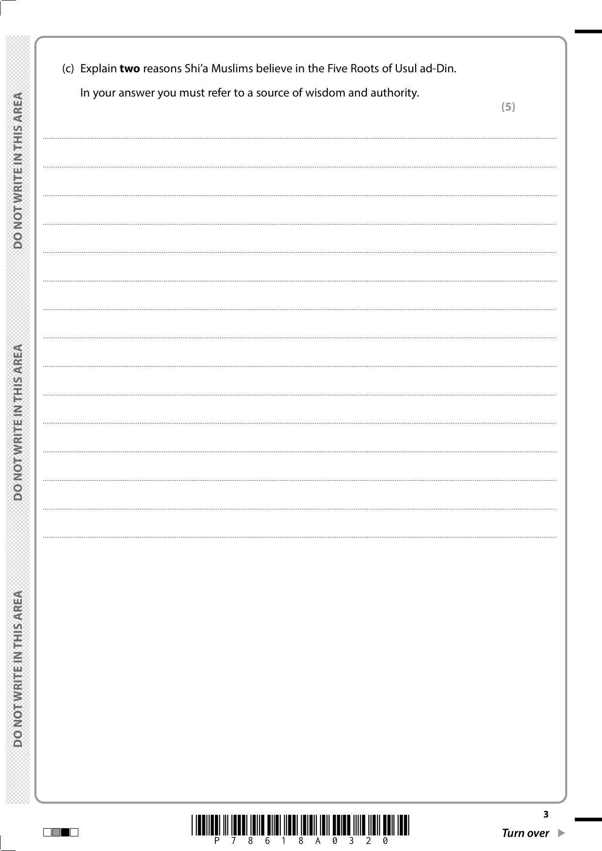 Pearson Edexcel GCSE Religious Studies  Paper 1C 2025 Paper IMG-3