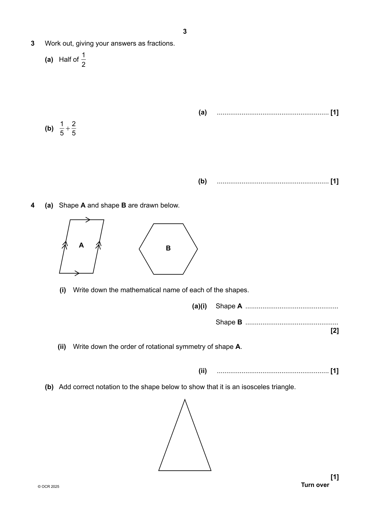 OCR GCSE Maths Paper 2 2025 Question Paper IMG-3