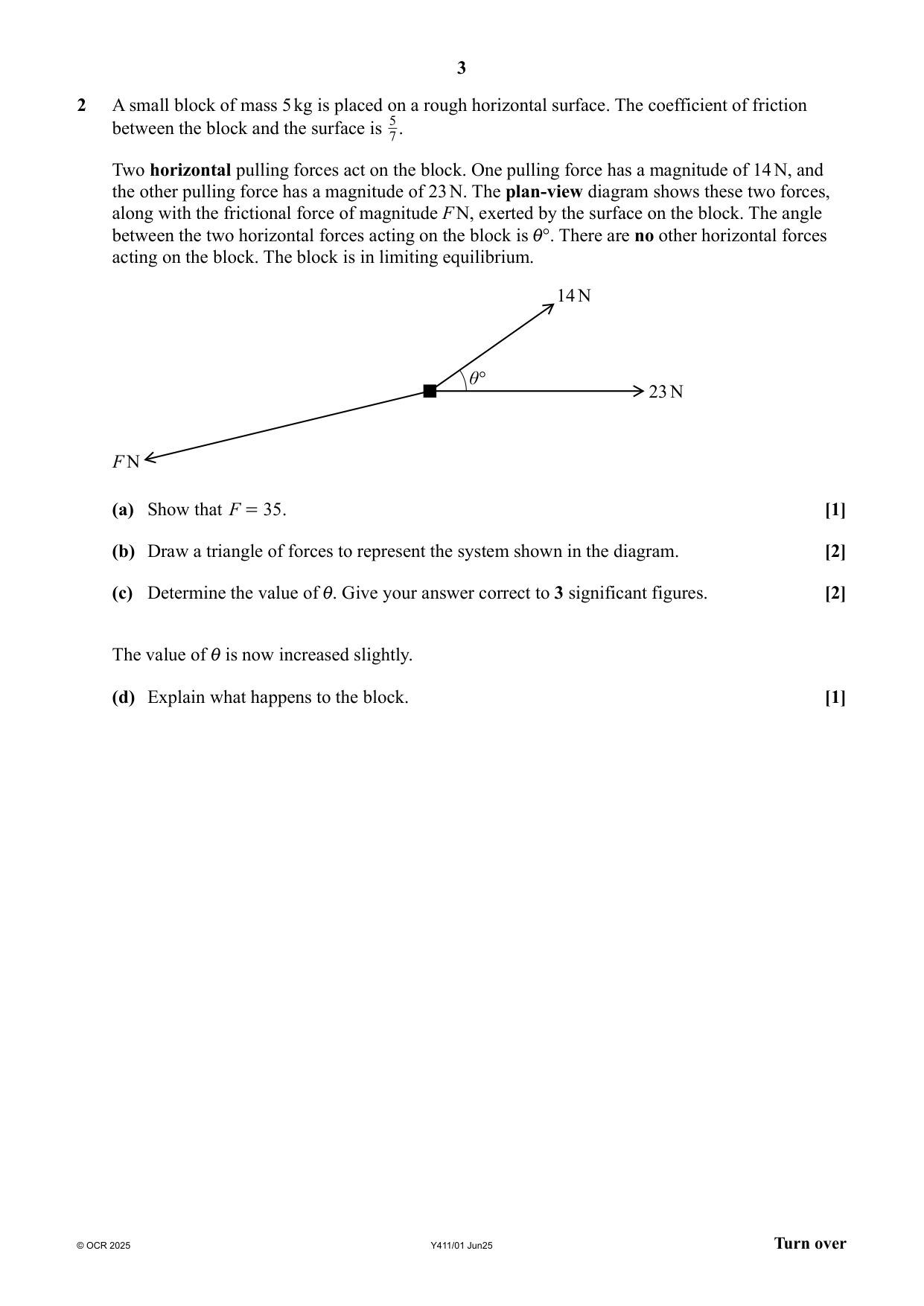 OCR AS Further Maths Paper 1 Mechanics June 2025 QP IMG-3