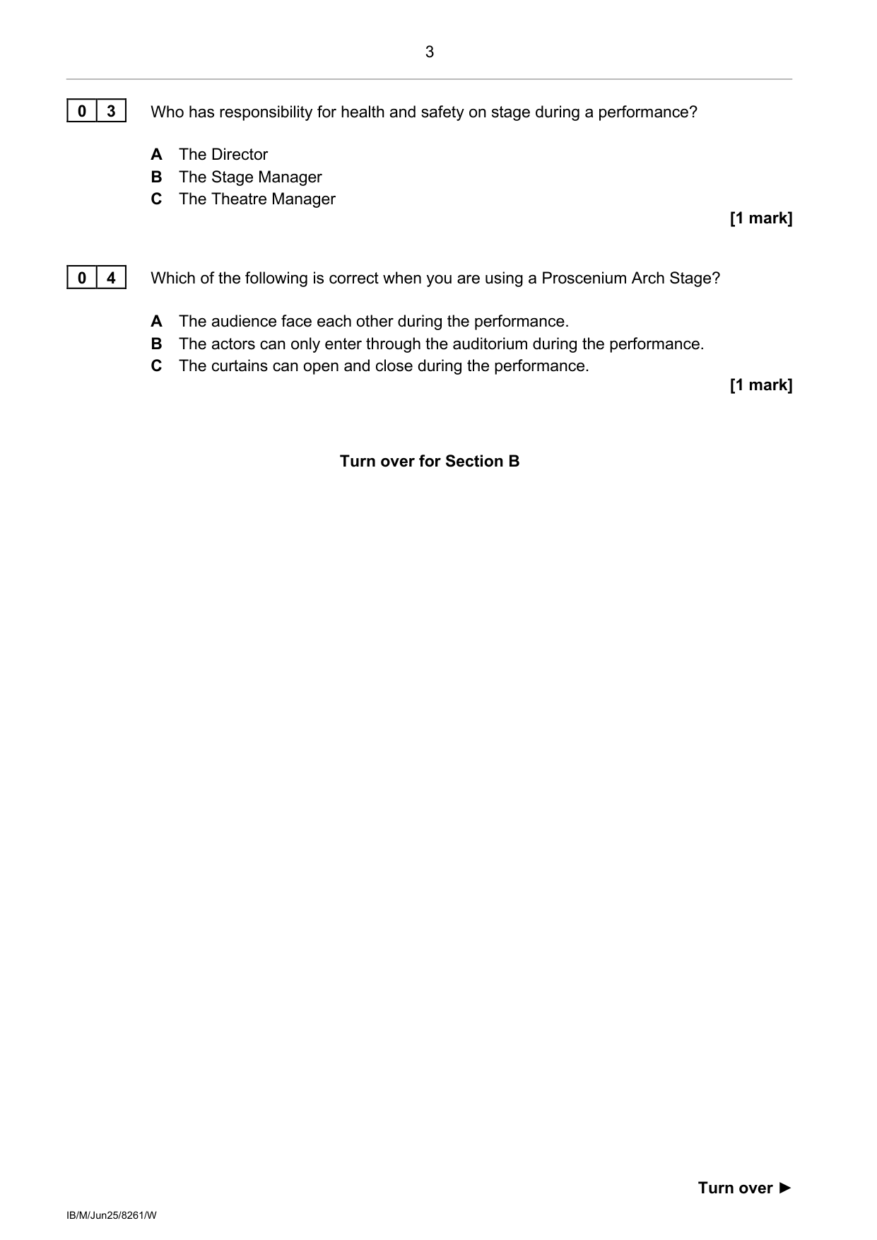 AQA GCSE Drama 2025 Question Paper IMG-3