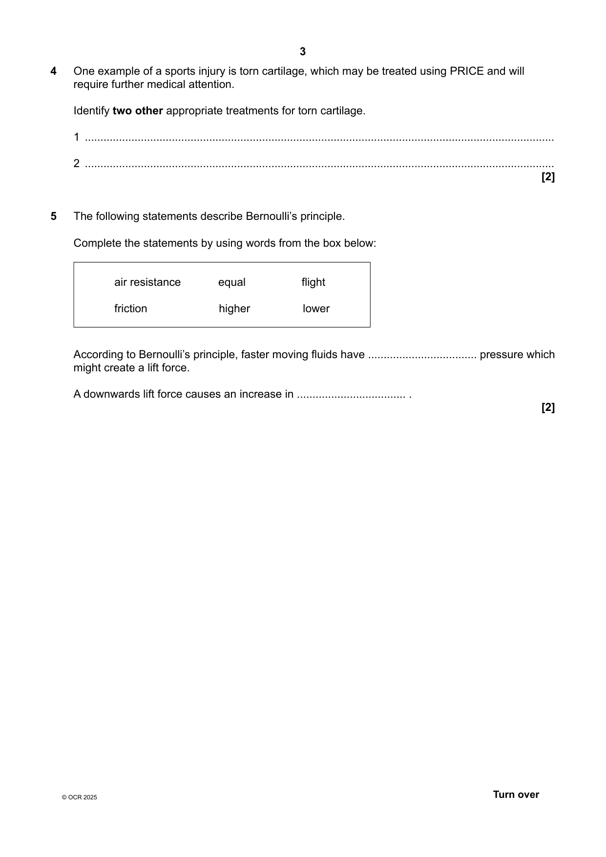 OCR A Level Physical Education Paper 1 2025 Question Paper IMG-3